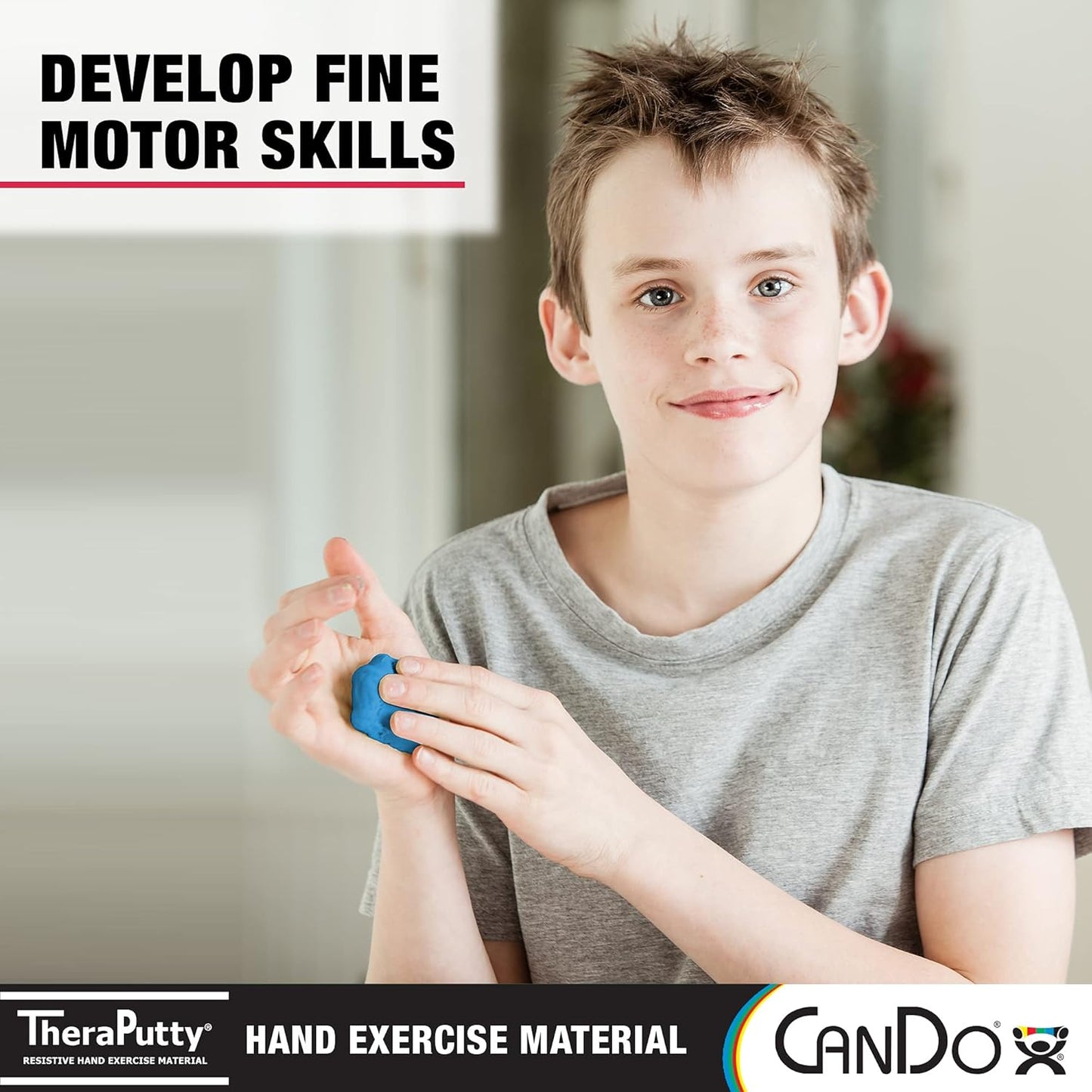 CanDo 10-0903 TheraPutty Standard Hand Exercise Putty, Firm, 2oz