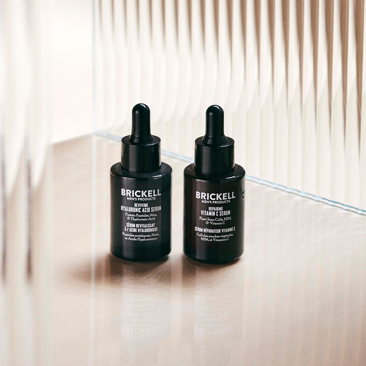 Brickell Men's Daily Anti-Aging Day and Night Serum Routine, All Natural and Organic, Unscented