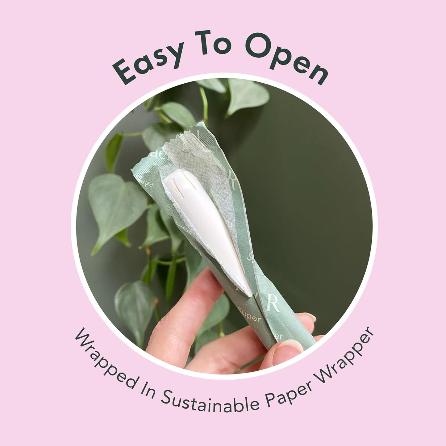 Rael Tampons, Compact Applicator - Made with Organic Cotton, Heavy Absorbency, BPA-Free, Chlorine Free, Leak Locker Technology (36 Count, Super)