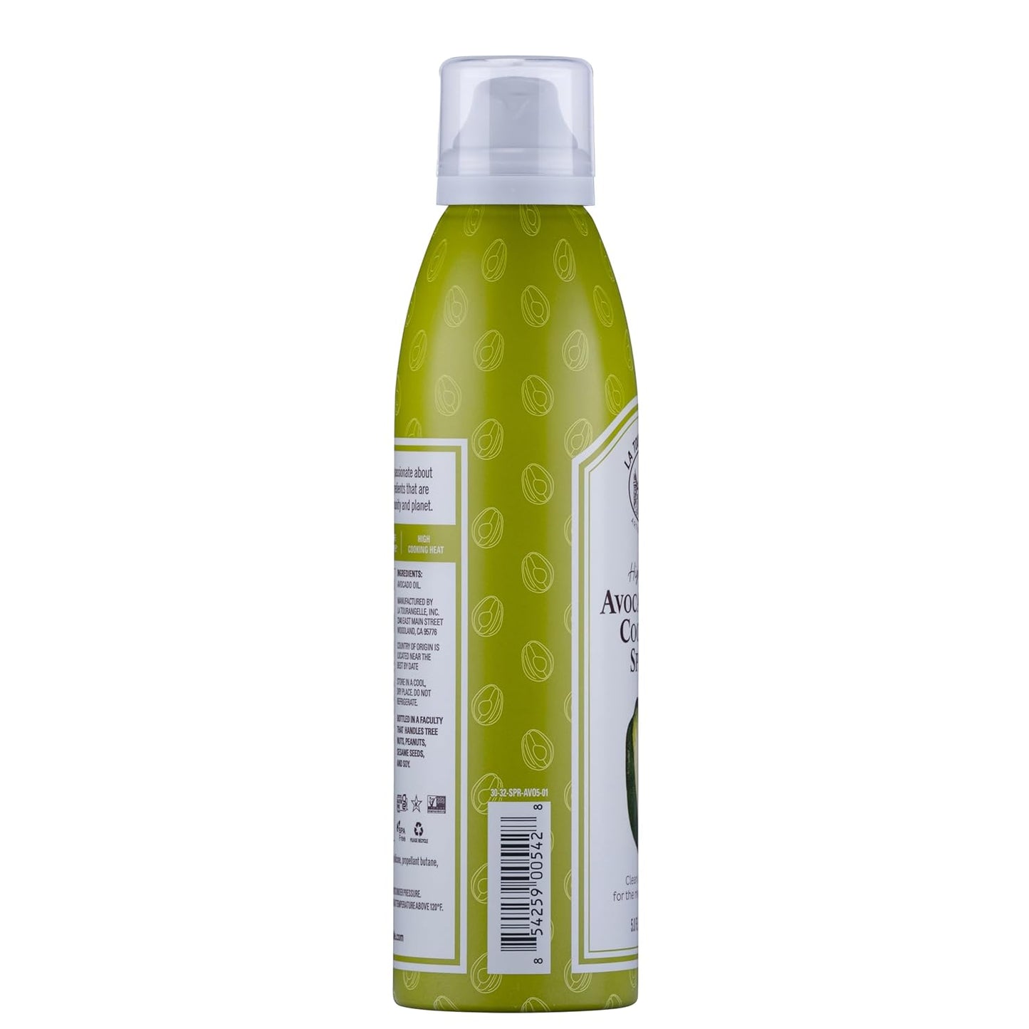 La Tourangelle, Avocado Oil Spray, Handcrafted from Premium Avocados, High Smoke Point Refined Oil Great for High Heat Cooking, Frying, Spray Cooking and Grilling, 5 Fl Oz