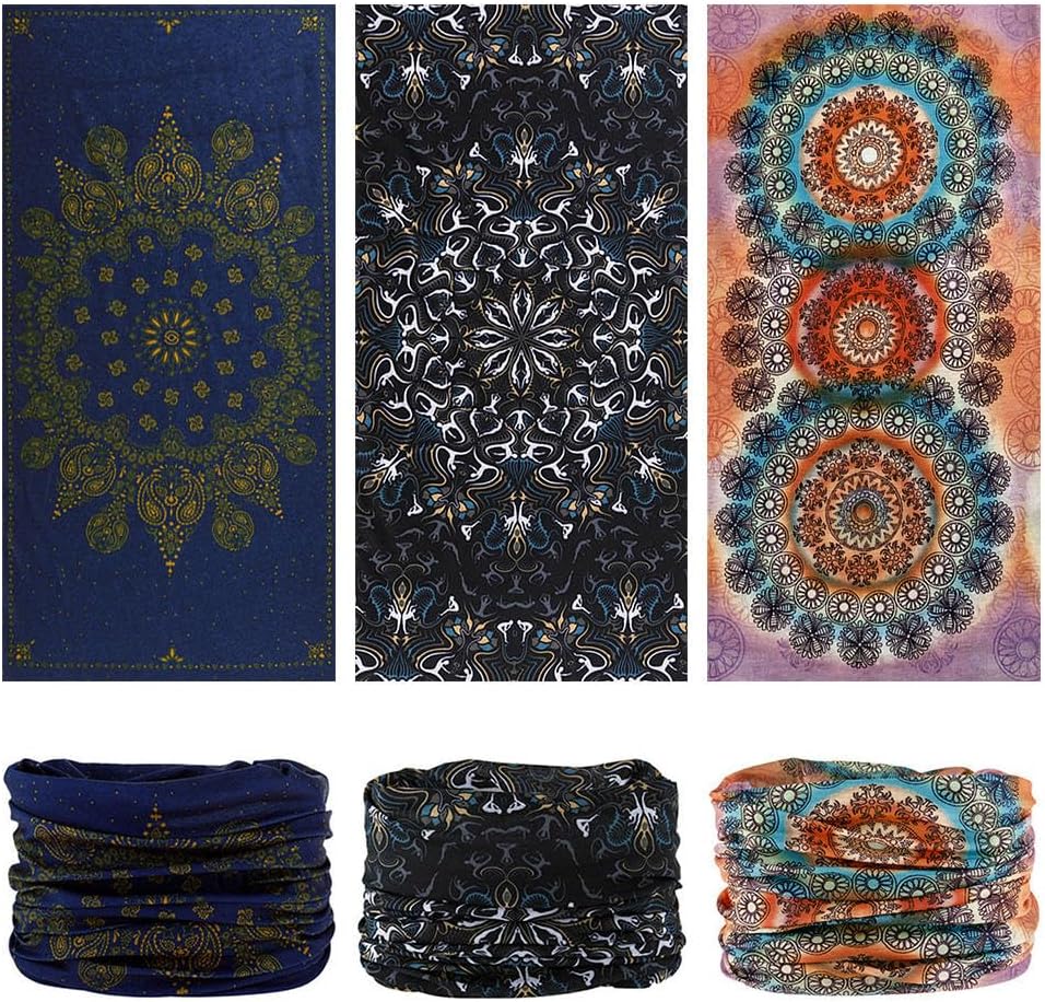 Headband Neck Gaiter Head Wrap Headwear Face Mask Magic Scarf Bandana for Men and Women