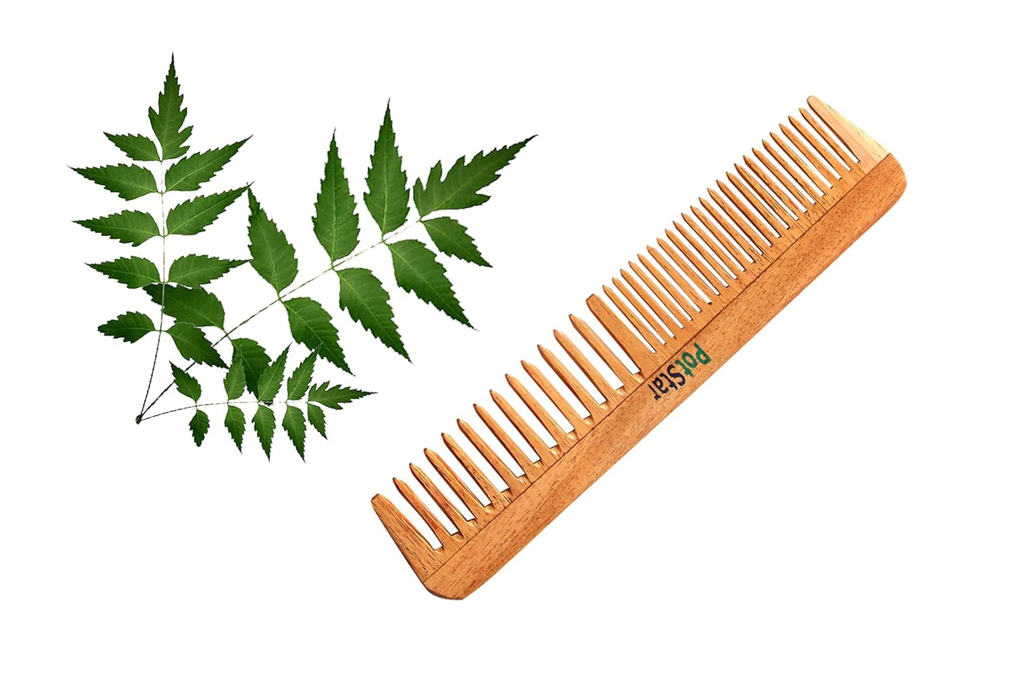 PotStar Hair Comb for All Hair Type, Handcrafted wood Comb for Detangling Hair Comb For Thick, Curly And Wavy Hair, Non-Static and Eco-friendly Made in India, N-Combo 5