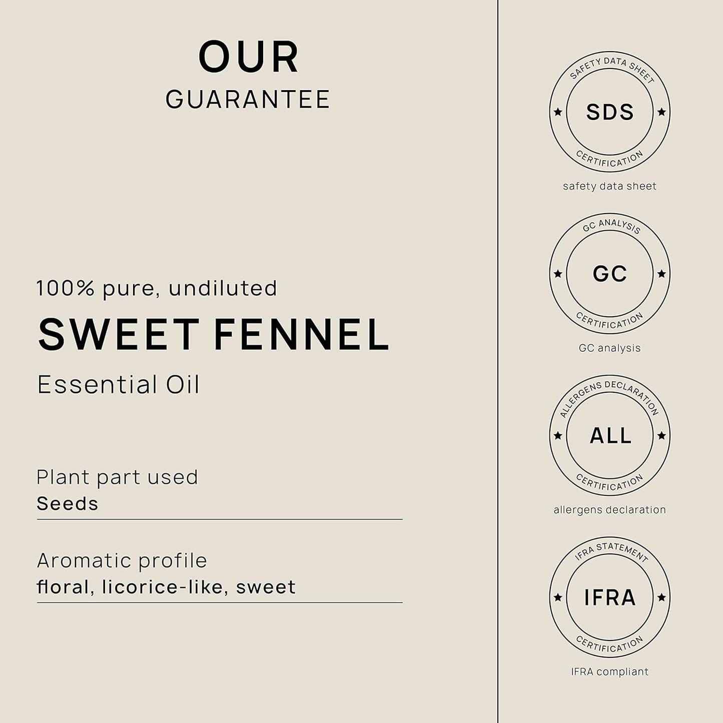 VINEVIDA Fennel Essential Oil 32 oz - Undiluted Candle Scent DIY Scents for Candlemaking Bulk Soap Making Safe Skin,32GALV-OBP-FNL-SWT-32