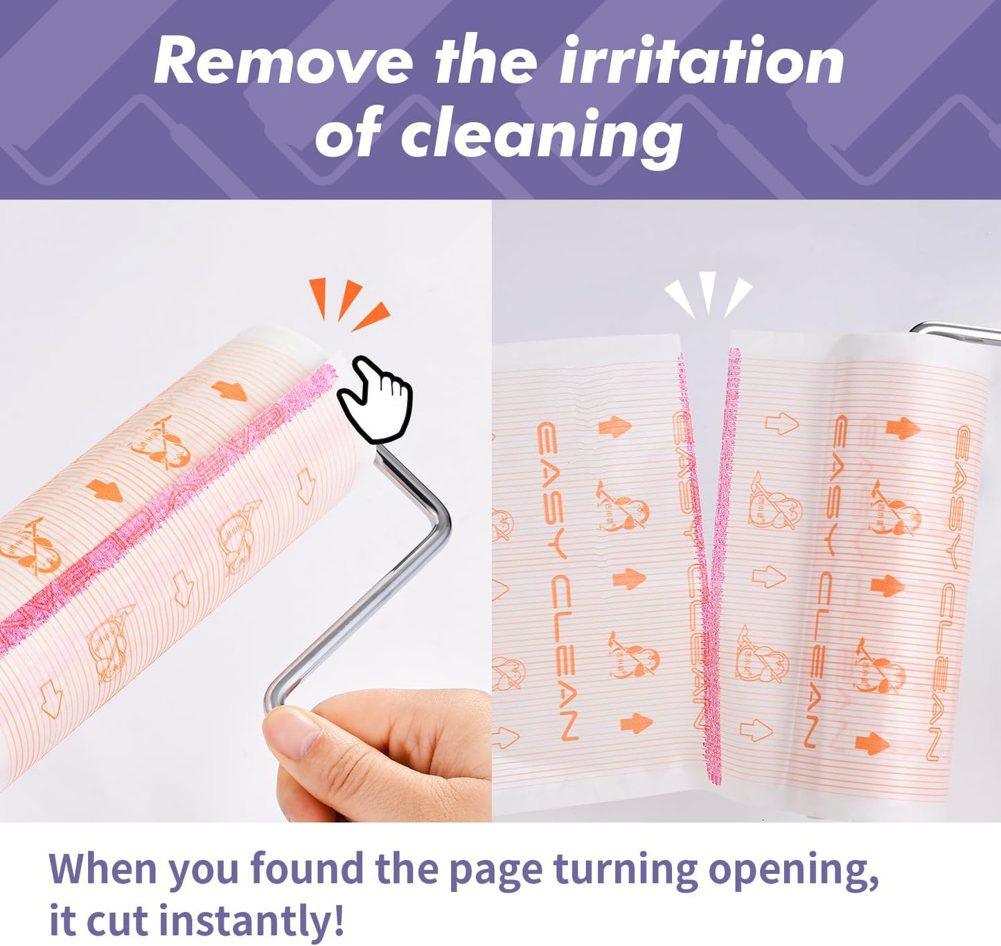 Lint Roller Refills 6.3 inch Bulk 6Rolls Total 300 Sheets Extra Sticky Lint Remover