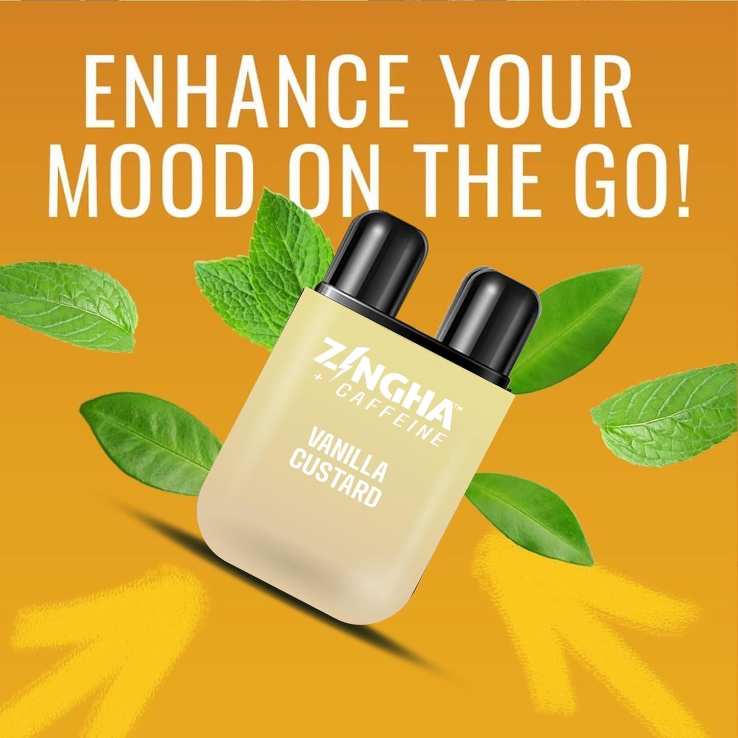 Caffeinated Aromatherapy Nasal Inhaler Stick – Natural Energy Boost with Essential Oils + Caffeine – Focus, Refresh & Breathe Easy (Vanilla Custard)