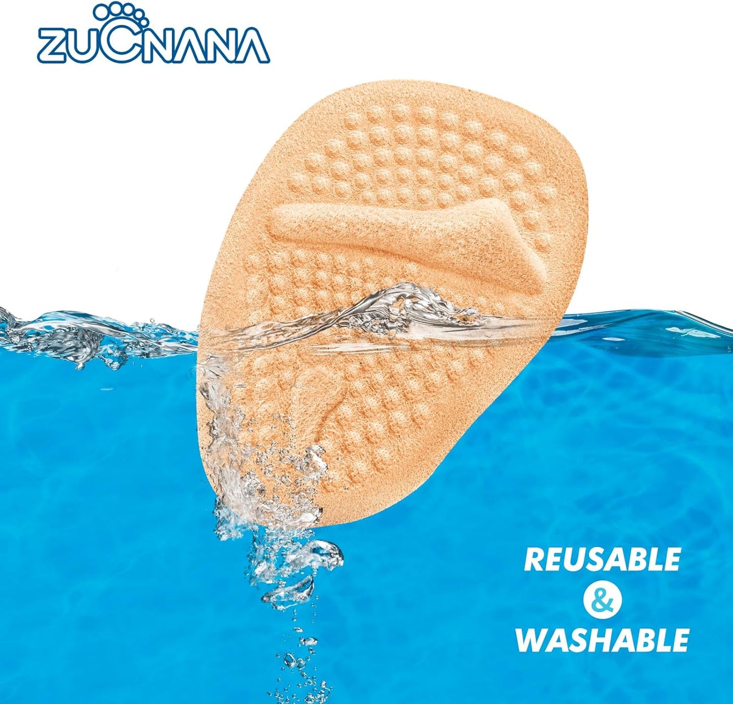 Metatarsal Pads | 2 Pairs High Heel Inserts | Soft Gel Shoe Inserts for Women | Reusable Ball of Foot Cushions for Women Foot Pain Relief and Comfort | One Size Fits Any (Golden)