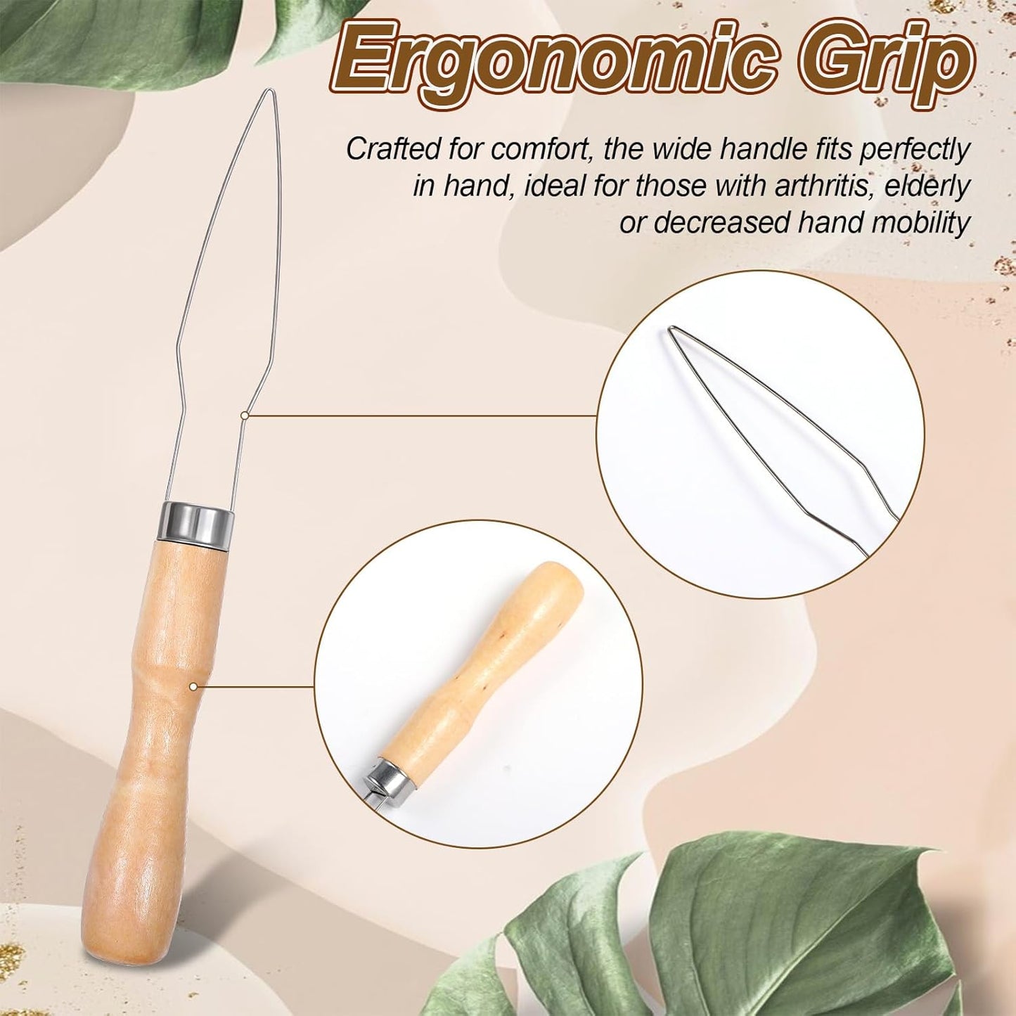 3pcs Button Hook and Zipper Pull Helper, One Hand Button Assist Device Dressing Aid Tool Button Helper Tool for Elderly Seniors Disabled Men and Women Arthritis & Limited Dexterity