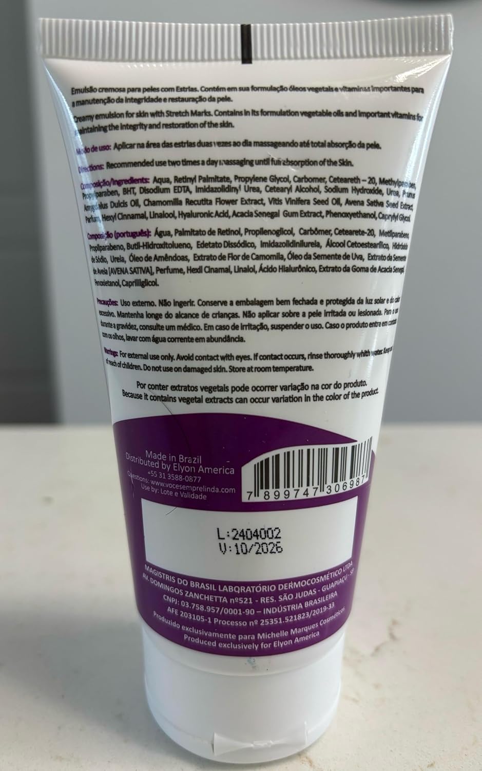 Stretch Mark Cream, Soften and Reduce the Appearance, Provides Hydration, and Improves Skin Elasticity and Texture, 5.29oz