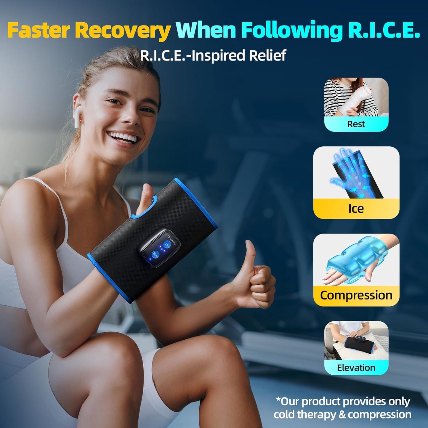 Comfytemp Auto Compression Wrist Ice Pack Wrap for Carpal Tunnel Relief, Reusable Gel Hot Cold Therapy Hand Brace Ice Pack for Injuries, Tendonitis, Arthritis, Wrist Hand Pain, Recovery for Women