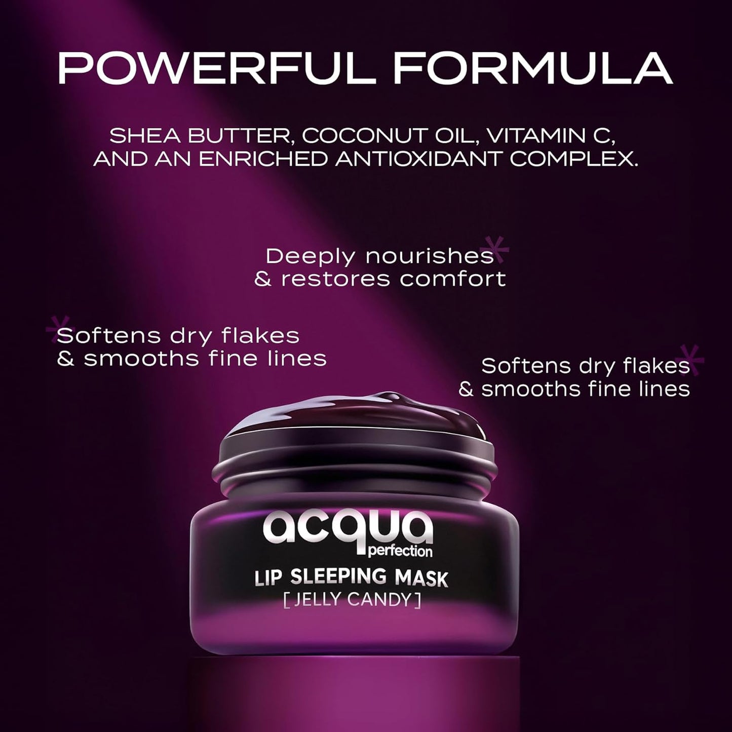 Lip Sleeping Mask – Vanilla | Overnight Hydrating Lip Treatment with Murumuru & Coconut Oil | 70 ml Natural Vegan Formula (70 ml, Jelly Candy)