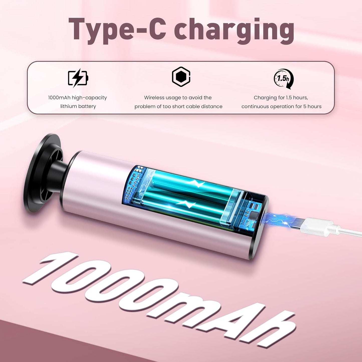 Electric Foot Callus Remover,2 in1 Rechargeable Callus Remover for Feet,9-Speed Cordless Electric Foot File Nail Grinder,Foot Scrubber Pedicure Tools for Dead Skin Dry Cracked Feet(Pink MINI)