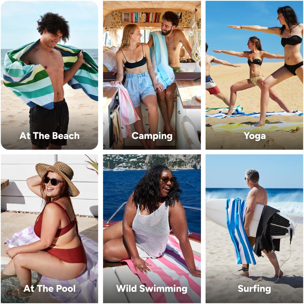 Dock & Bay Kid's Towel - for Beach Use - Quick Dry, Sand Free - Compact, Lightweight - 100% Recycled - Includes Bag - Summer - Cool Lagoon, Large (160x90cm, 63x35)