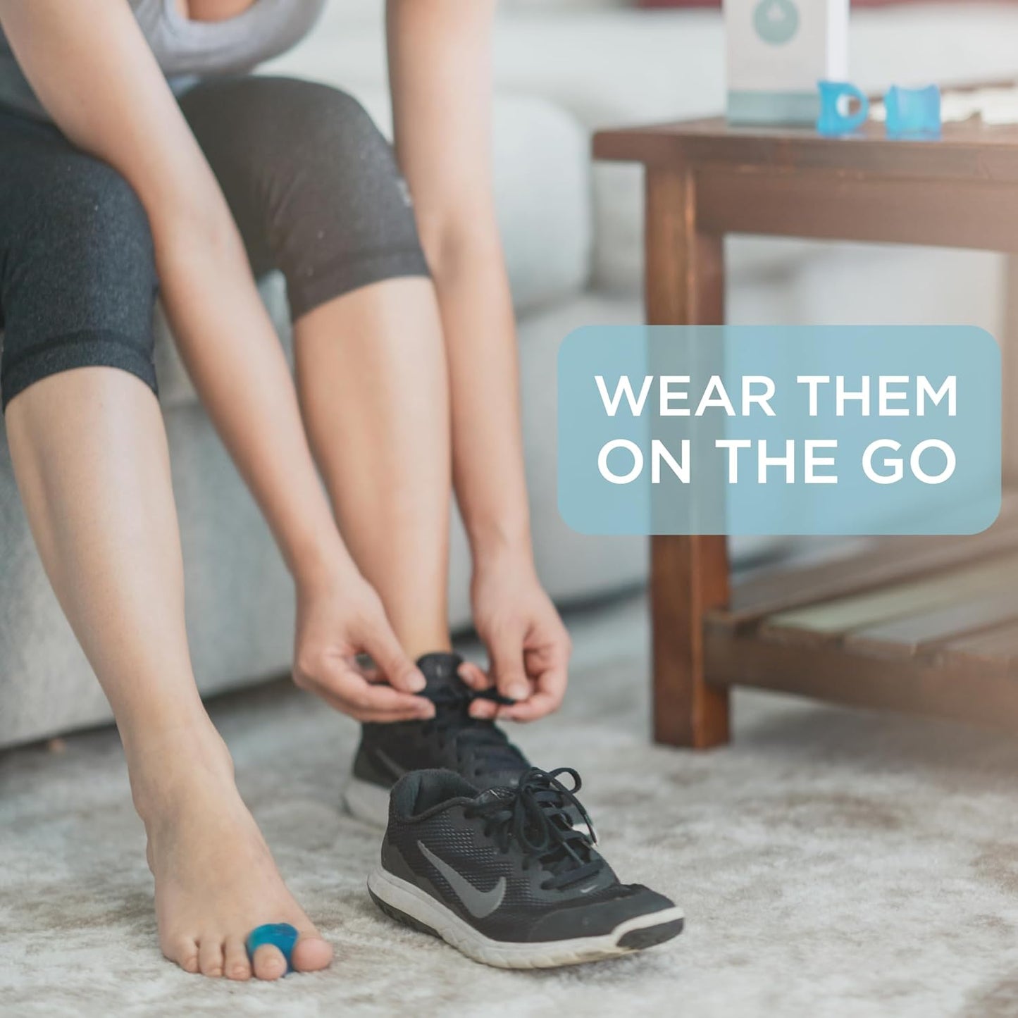 Mind Bodhi Single-Loop Toe Separators 4-Pack: Correcting Bunions and Restoring Toes to Their Original Shape - For Men and Women - Toe Spacers Bunion Corrector - White