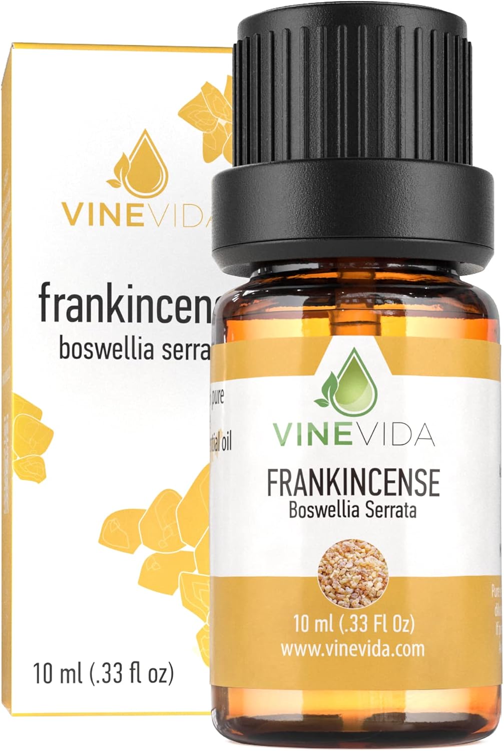 VINEVIDA Frankincense Essential Oil - Undiluted, 10 mL - DIY Candle Scents, Safe for Soap Making