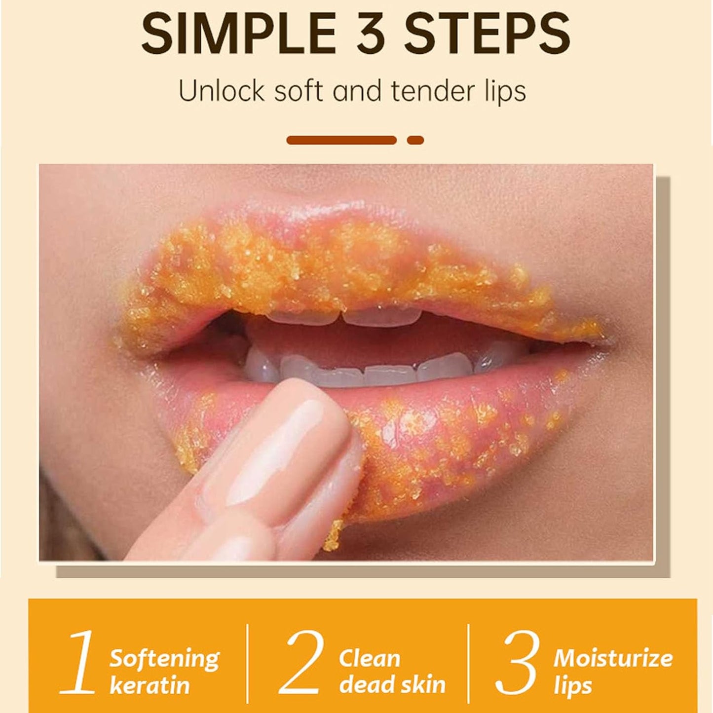 Natural Turmeric Lemon Lip Scrub for Dark Lips, Turmeric Lemon Lip Exfoliator Nourishing Sugar Lip Scrub with Aloe Vera Gentle Exfoliant for Dry and Chapped Lips Hydrates & Fade Lip Lines 100g