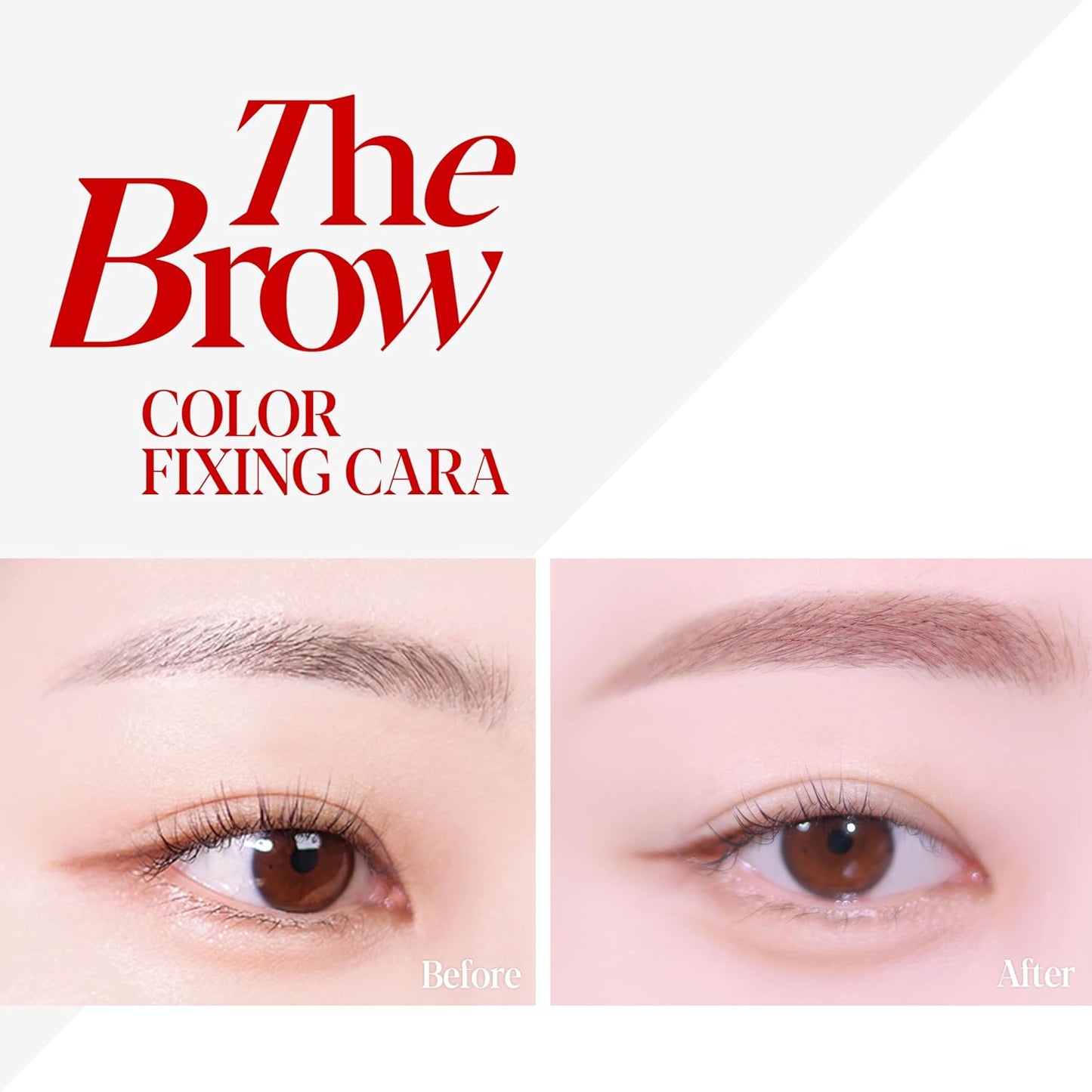 Espoir The Brow Color Fixing Cara #6 Rosy Brown 0.1 fl oz | Easy Fixing without Clumping | Long Lasting Smudgeproof Eyebrow Mascara | Soft Mood Coloring Tinted Gel | Korean Eye Makeup