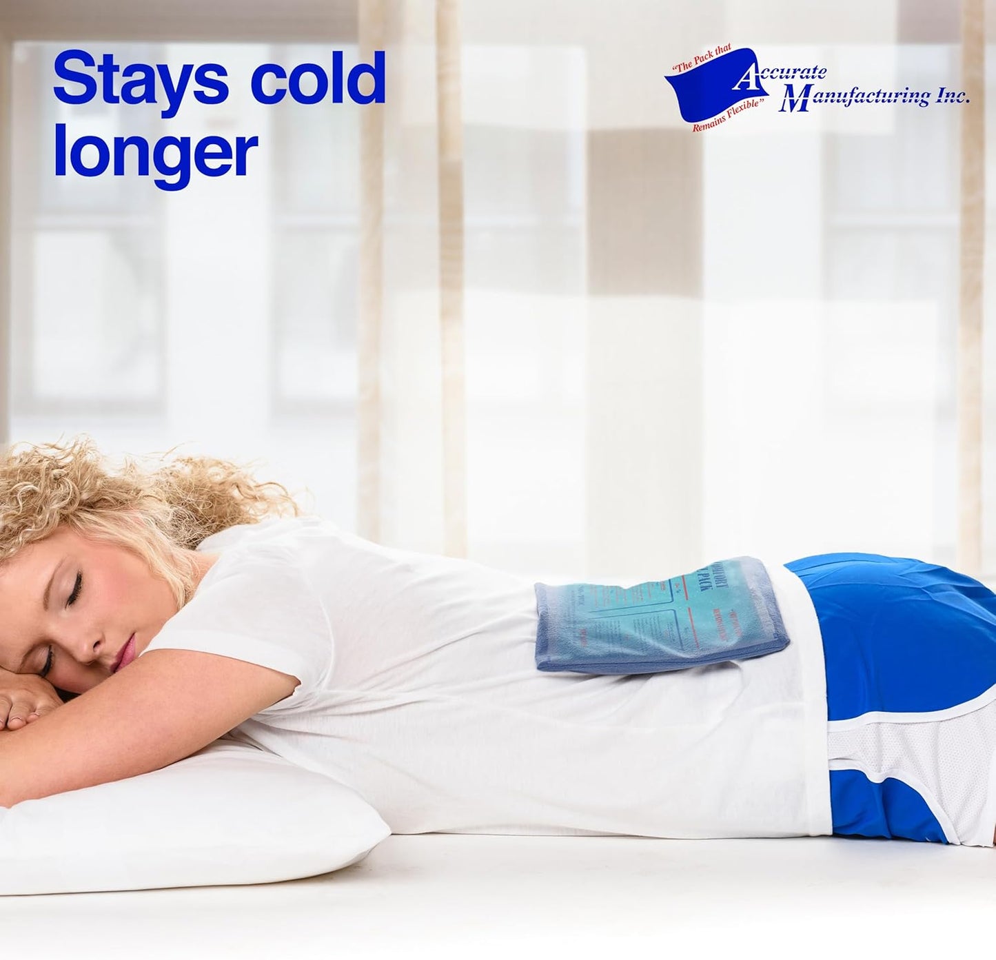 Flexible Reusable Gel Packs for Neck, Wrist, Arm, Back and Shoulder Pain Relief - Versatile Hot or Cold Gel Packs for Injuries, Sore Muscles or Toothache Pain Relief, Blue, 9" x 12", 2 Pack