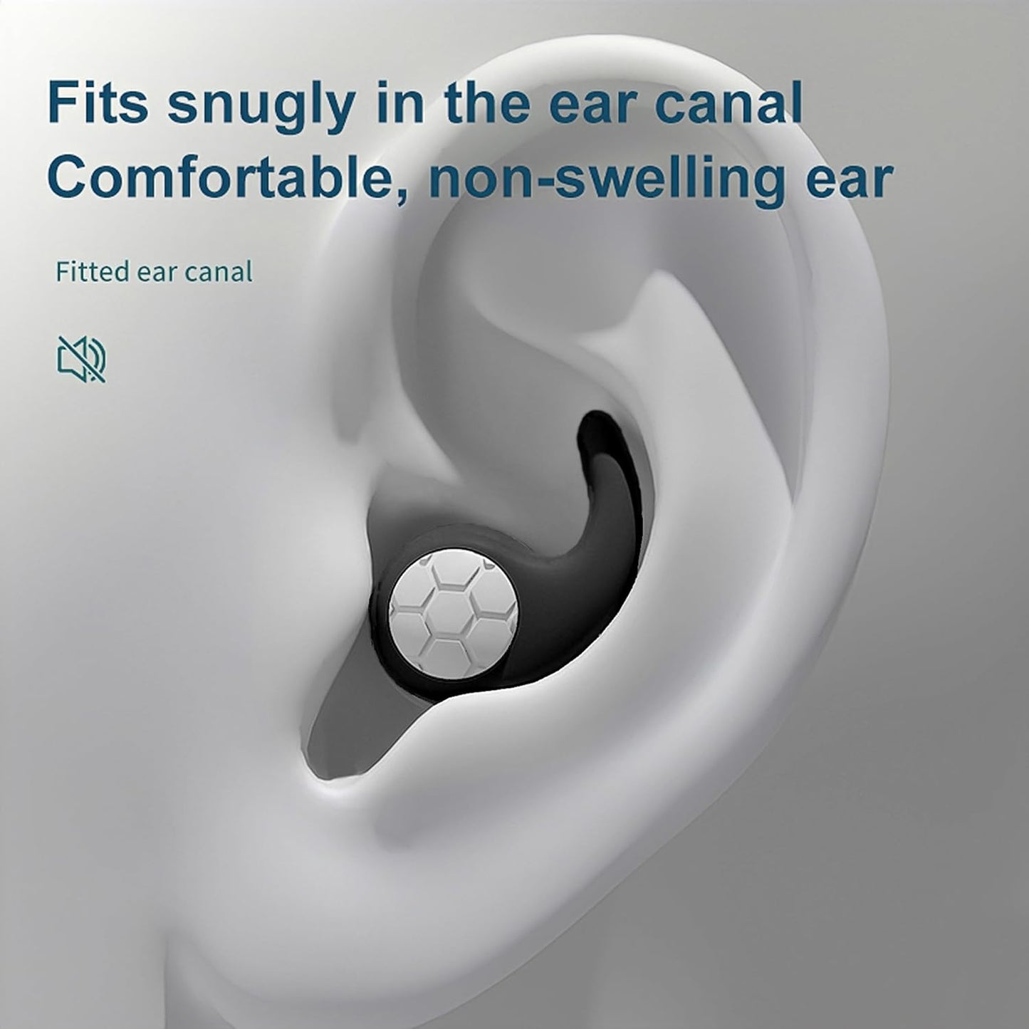 Ear Plugs for Sleeping - Noise Cancelling - Earplugs for Sleep, Swimming, Snoring Blocking, Concert, Work - Soft Silicone, Reusable, Washable - Noise Reduction up to 32dB - Black