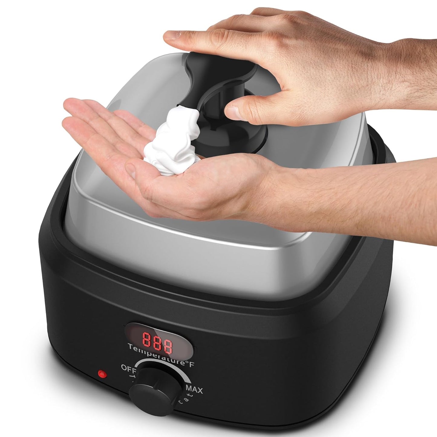 TASALON New Upgrade Professional Hot Lather Machine for Shaving - 850ml Large Capacity Shaving Heater Foam Maker with Digital Temperature Display and 2 pumps, Home Use, Salon, and Barber Shops