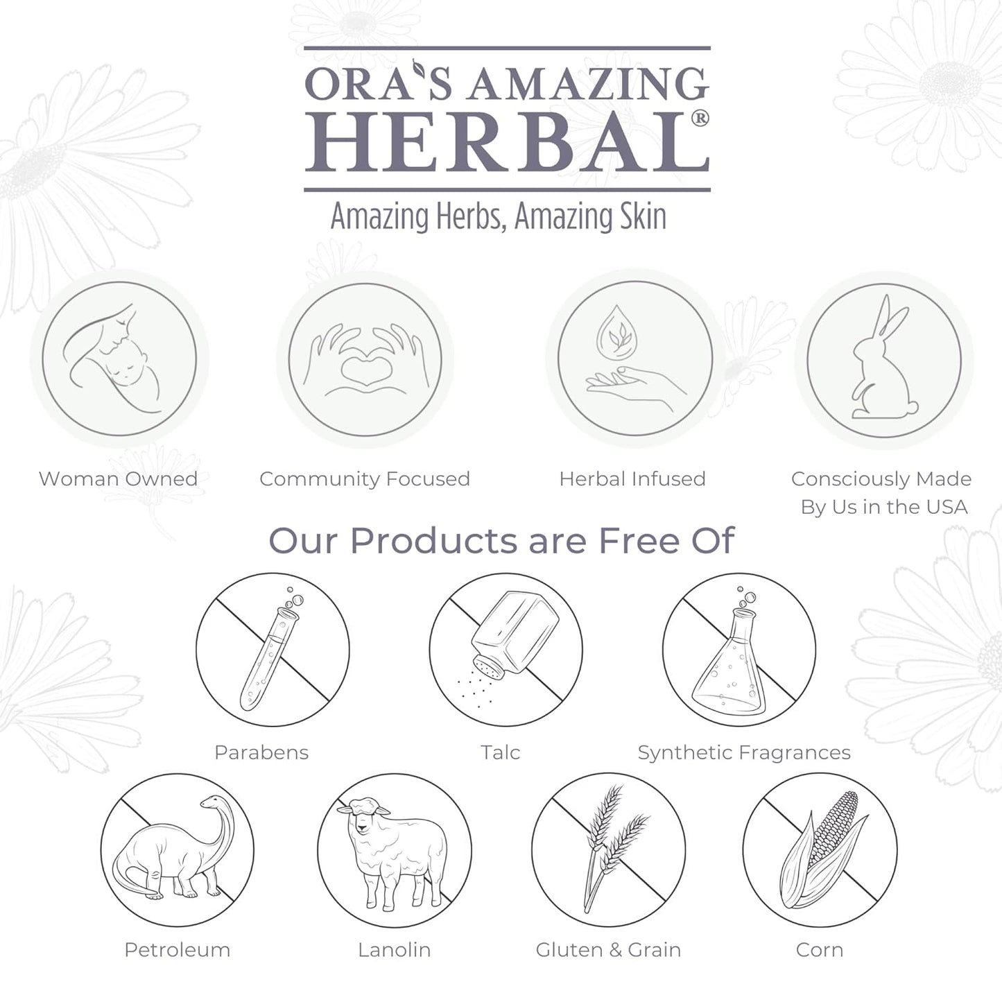 Ora's Amazing Herbal All The Tattoo Aftercare Set, Tattoo Salve, Oil & Soap, Natural Tattoo Aftercare Set, Balm, Moisturizer, Made in the USA