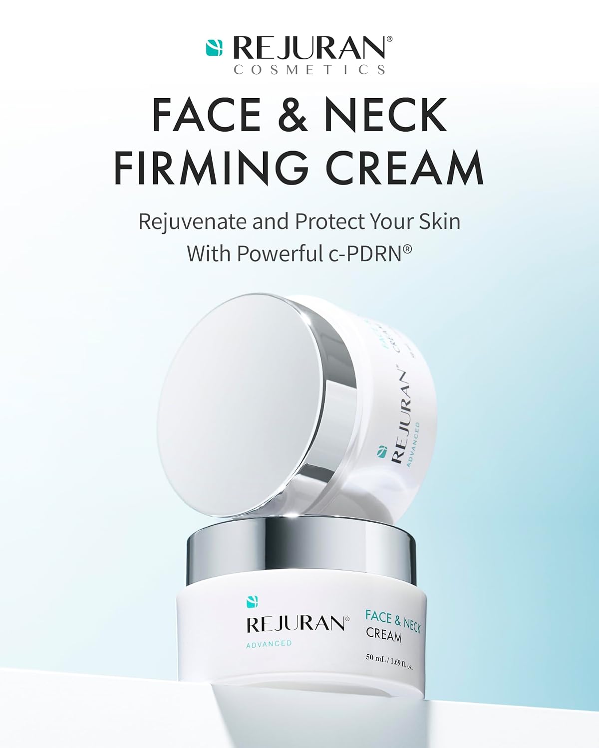 REJURAN® Advanced Face & Neck Firming Cream, c-PDRN® - Anti-Aging Cream for Firming, Hydration, and Wrinkle Reduction, Clinically Developed (1.01 fl oz)