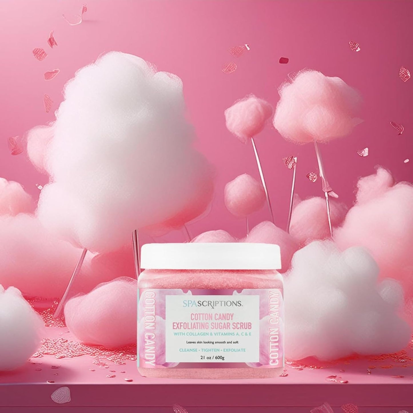Spascriptions Body Scrubs 21 Oz (21 oz, Cotton Candy)