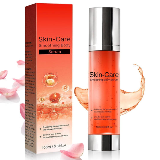 B Glossy Body Serum, Moisture-Rich Formula with Hyaluronic Acid, Glycerin & Vitamin E for Soft, Supple Skin, 3.38 Fl OZ G