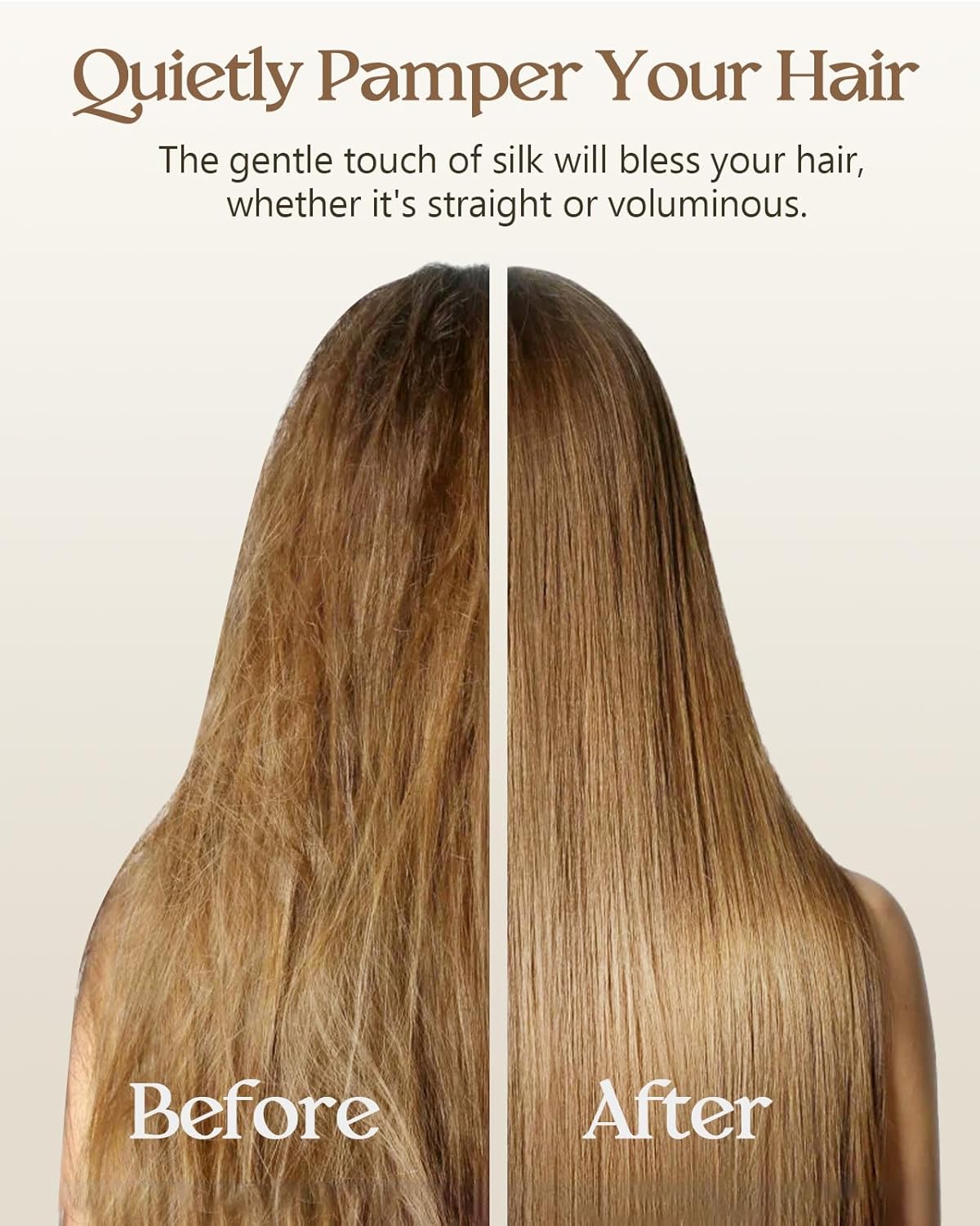 Silk Pillowcase 2 Pack - Pillow Cases Standard Set of 2 Size 20" x 26" for Hair and Skin Smooth Soft Breathable with Hidden Zipper Cooling Pillow Covers for Sleeping Women, Coral