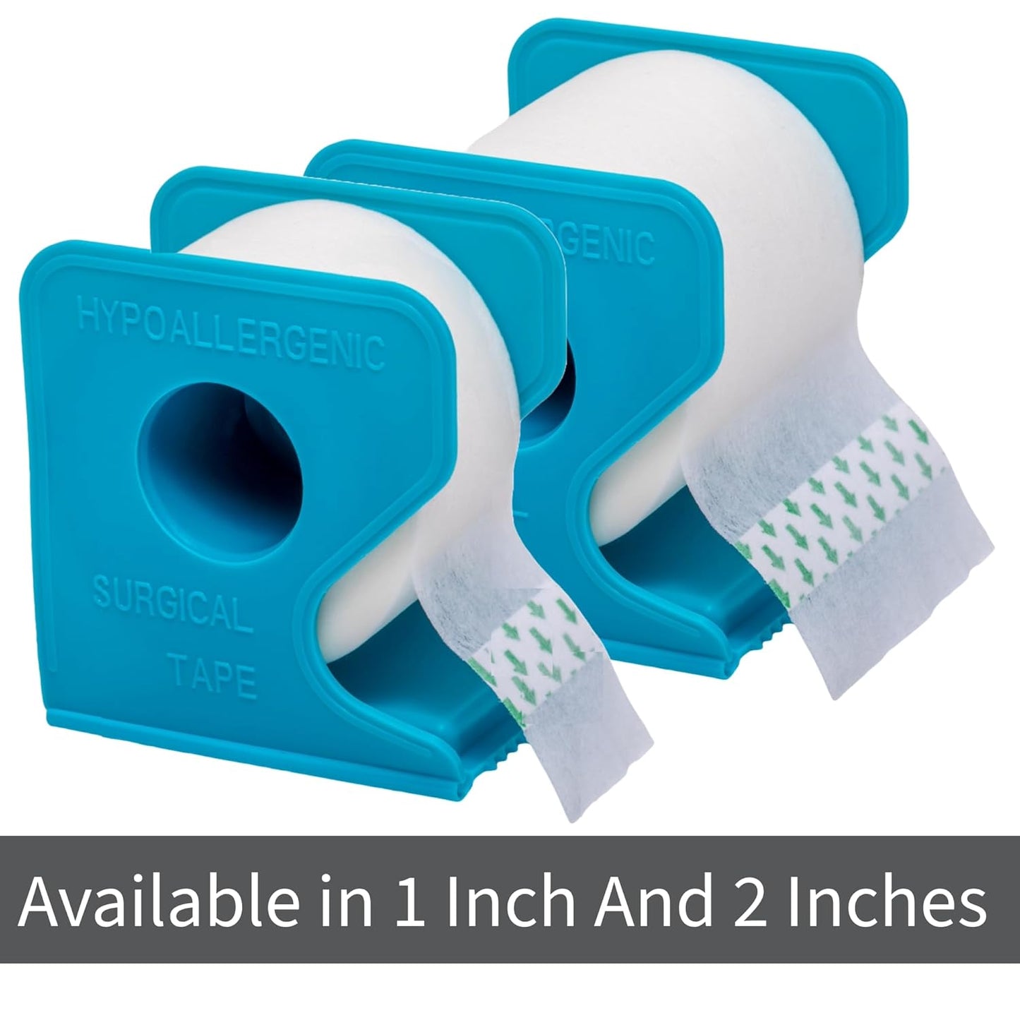 Paper Medical Tape with Dispenser 1" x10 Yards for Medical First Aid [ Lightweight Breathable Microporous Adhesive Latex Free Hypoallergenic Bandage and Wound Dressing Tape (4)