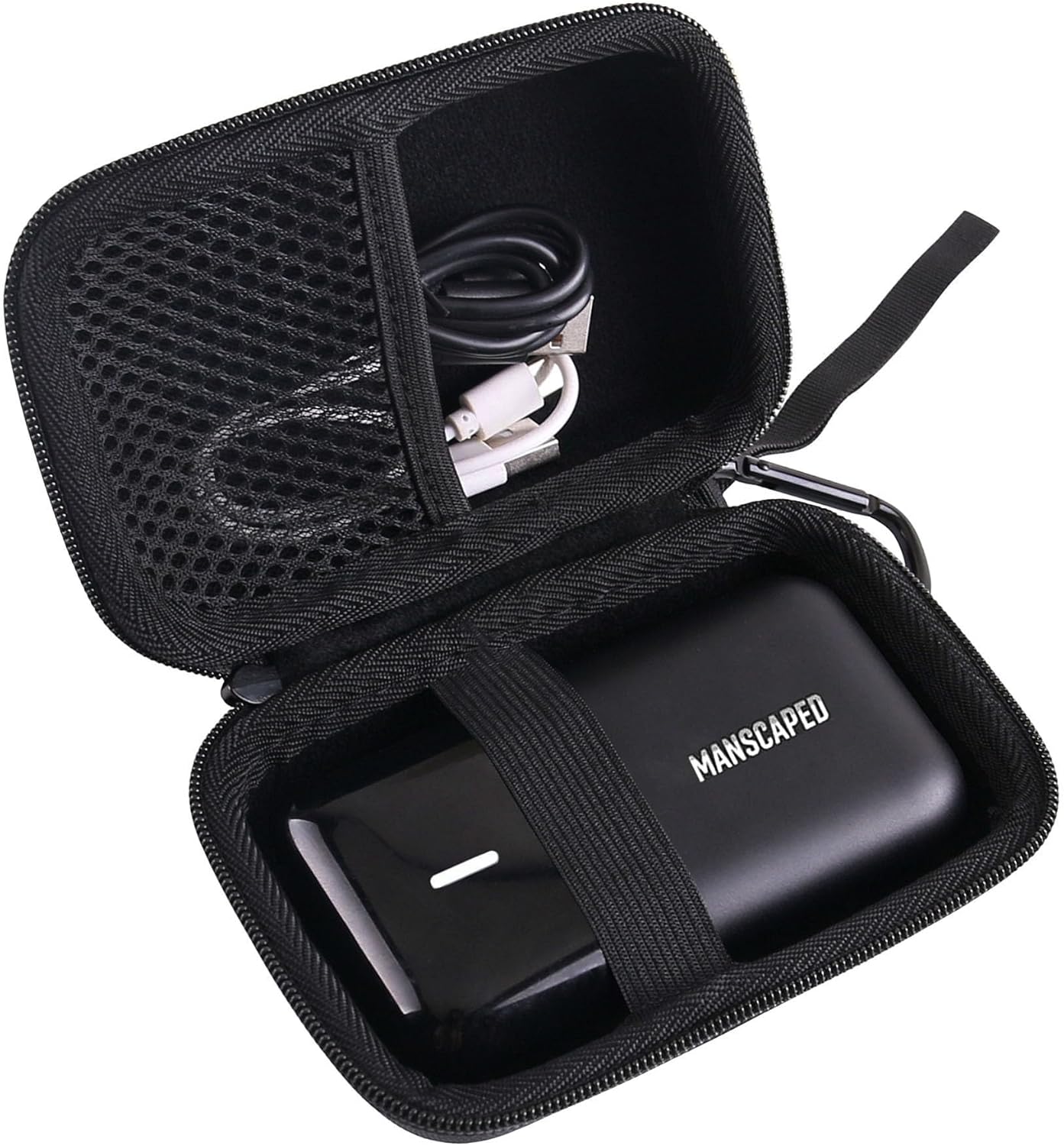 Hard EVA Carrying Case Compatible with MANSCAPED The Handyman Compact Face Shaver,Men’s Facial Hair Groomer Storage case (Hair Groomer)