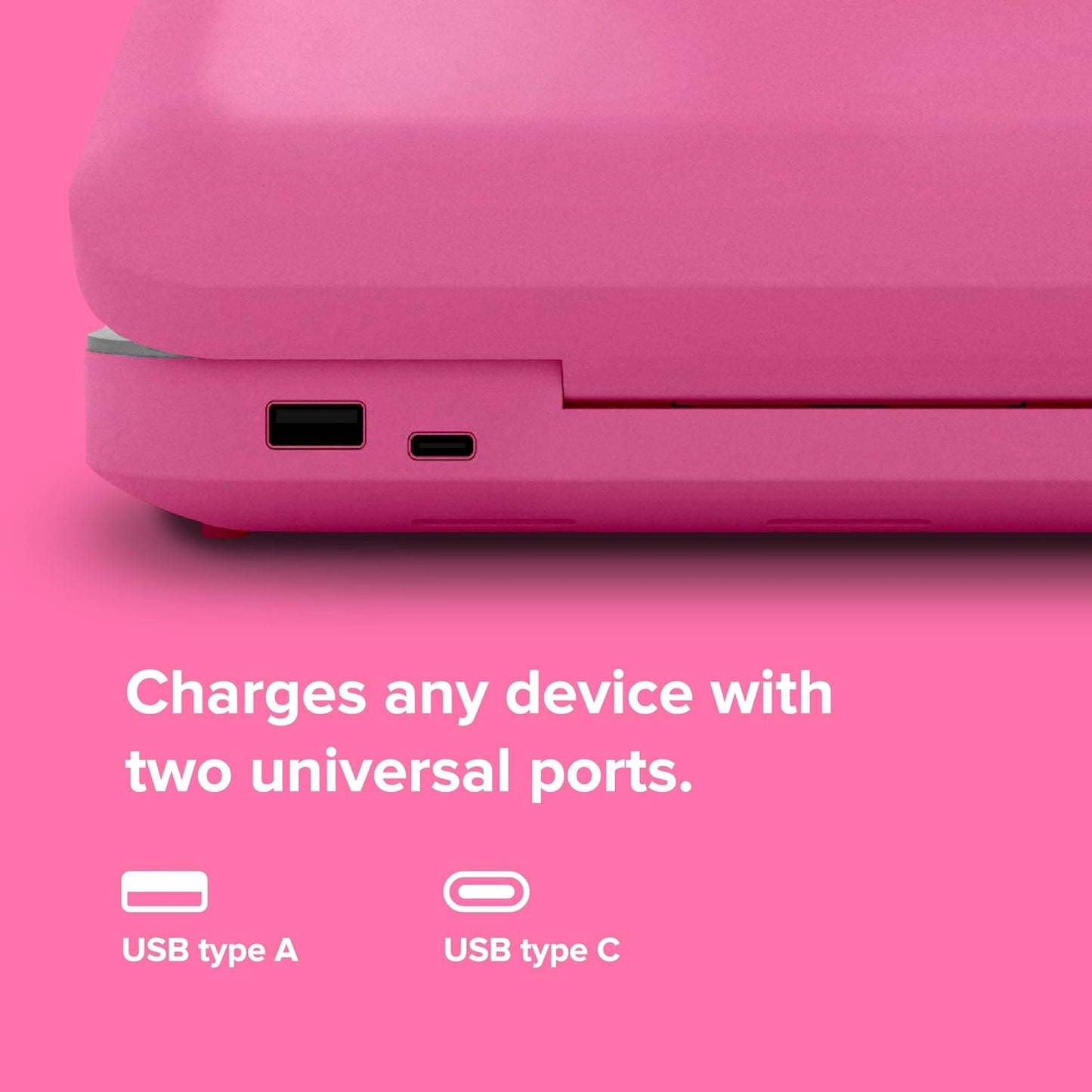 PhoneSoap 3 UV Cell Phone Sanitizer and Dual Universal Cell Phone Charger | Patented and Clinically Proven UV Light Sanitizer | Cleans and Charges All Phones - Orchid