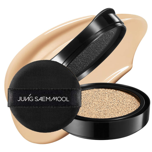 JUNG SAEM MOOL Essential Skin Nuder Cushion 21 Medium 0.49 Fl Oz (Refill Only, SPF 50 Broad Spectrum) | Natural Radiant Finish, Lightweight Hydration, Korean Cushion Foundation