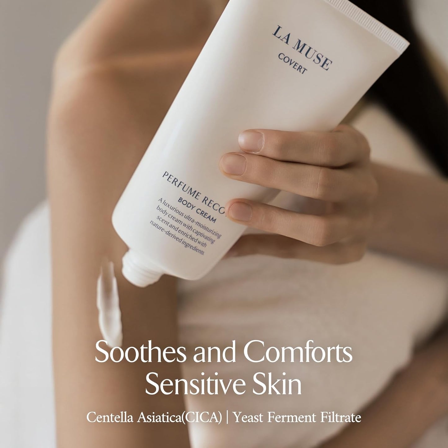 LA MUSE Perfume Body Lotion for Men(Deep Woody Amber) | Moisture Amber Body Lotion with Shea Butter | Peptide Body Cream | Non-Sticky & Non-Greasy, Fast Absorbing | Korean Skin Care