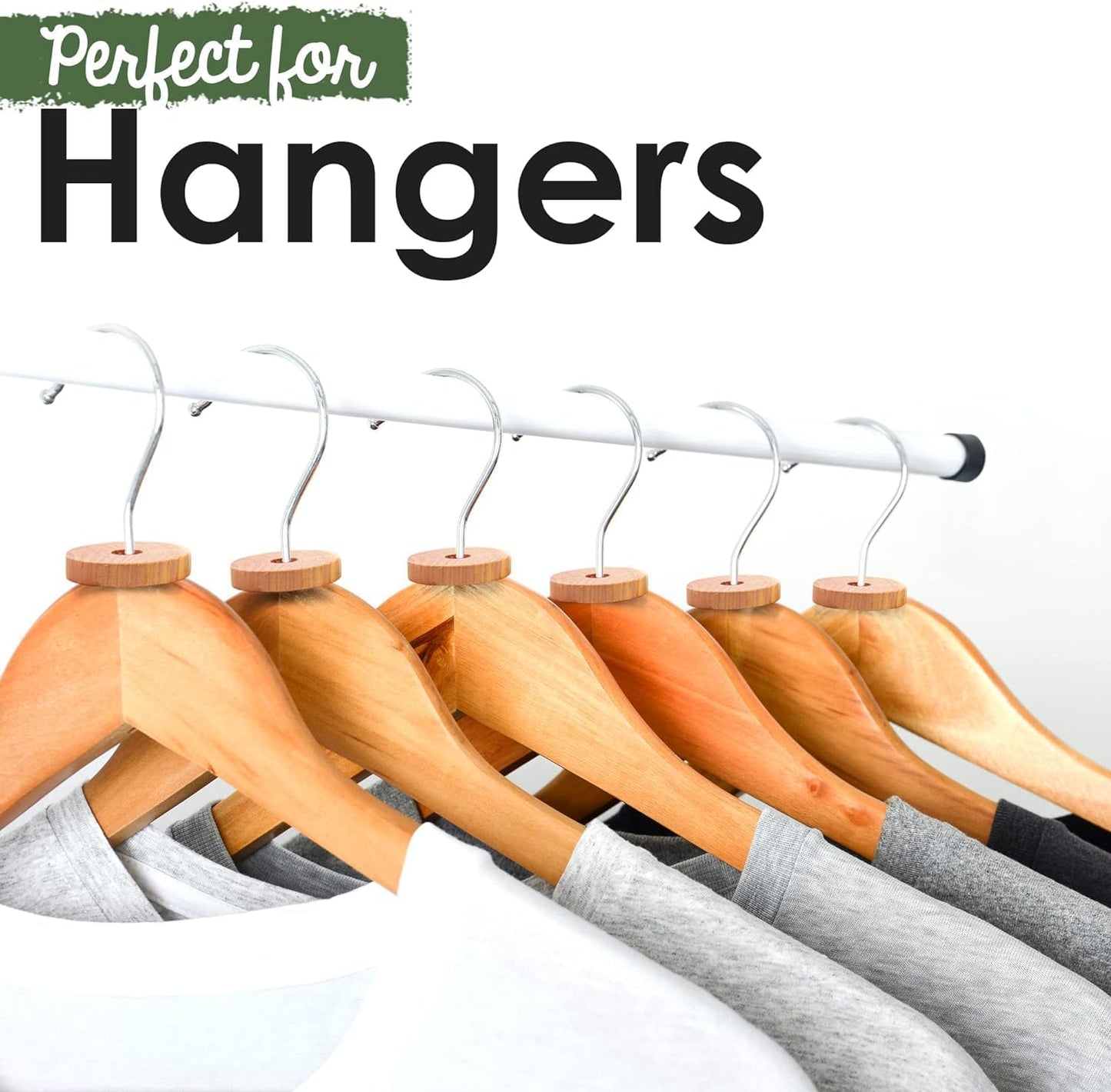 ecoKiwi Cedar Blocks for Clothes Storage - 28 Pack Cedar Rings - 100% Natural Aromatic Cedar for Closets & Drawers - Red Cedarwood Oil Scented Chips with Sandpaper - Cedar Planks Freshener Deodorizer