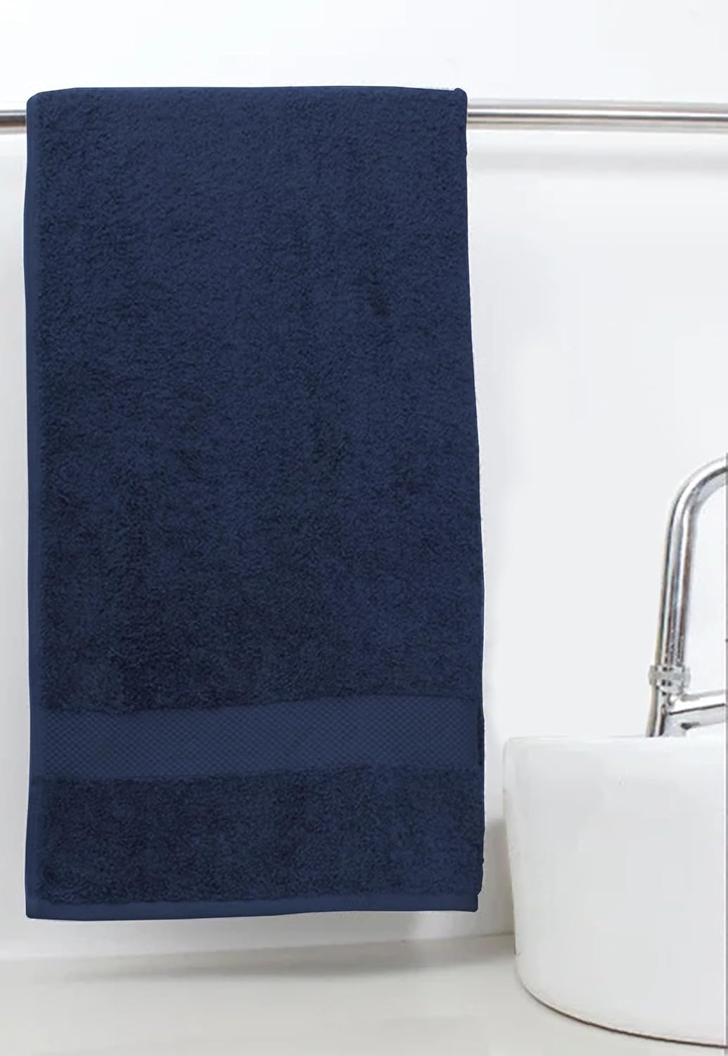 Delara 100% Organic Cotton Towels 650 GSM Plush Feather Touch Quick Dry Bath Sheet, Pack of 2 GOTS Certified, Oeko-Tex Green Certified, Organic Cotton Bath Sheet