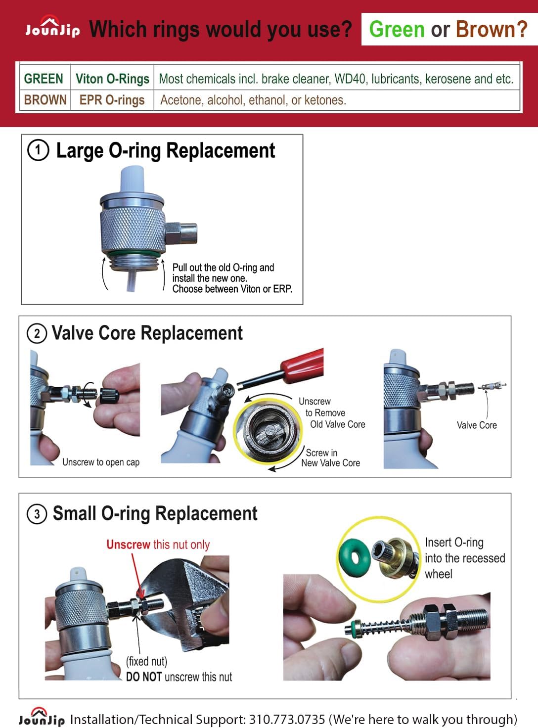 JOUNJIP Refillable Non Aerosol Compressed-Air Spray Bottle- Pressurized Sprayer, Aluminum Can Sprayer for Automotive, Cleaning and Lubrication- 16 oz (Empty Bottle), NOT an Air Duster