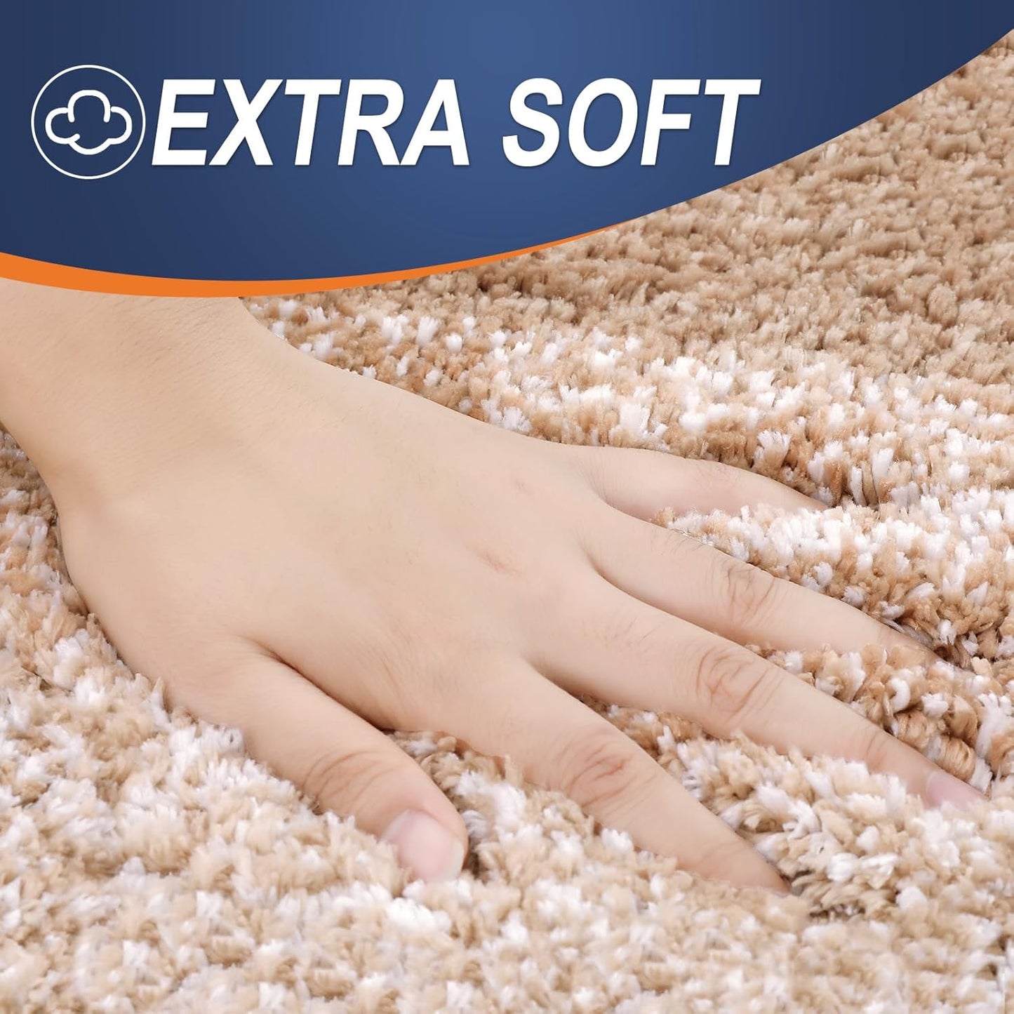 OLANLY Bathroom Runner Rugs 59x24, Extra Soft Absorbent Microfiber Bath Rugs, Rubber Backing, Quick Dry, Machine Washable Bath Mats for Bathroom Floor, Tub and Shower, Home Decor Accessories, Beige