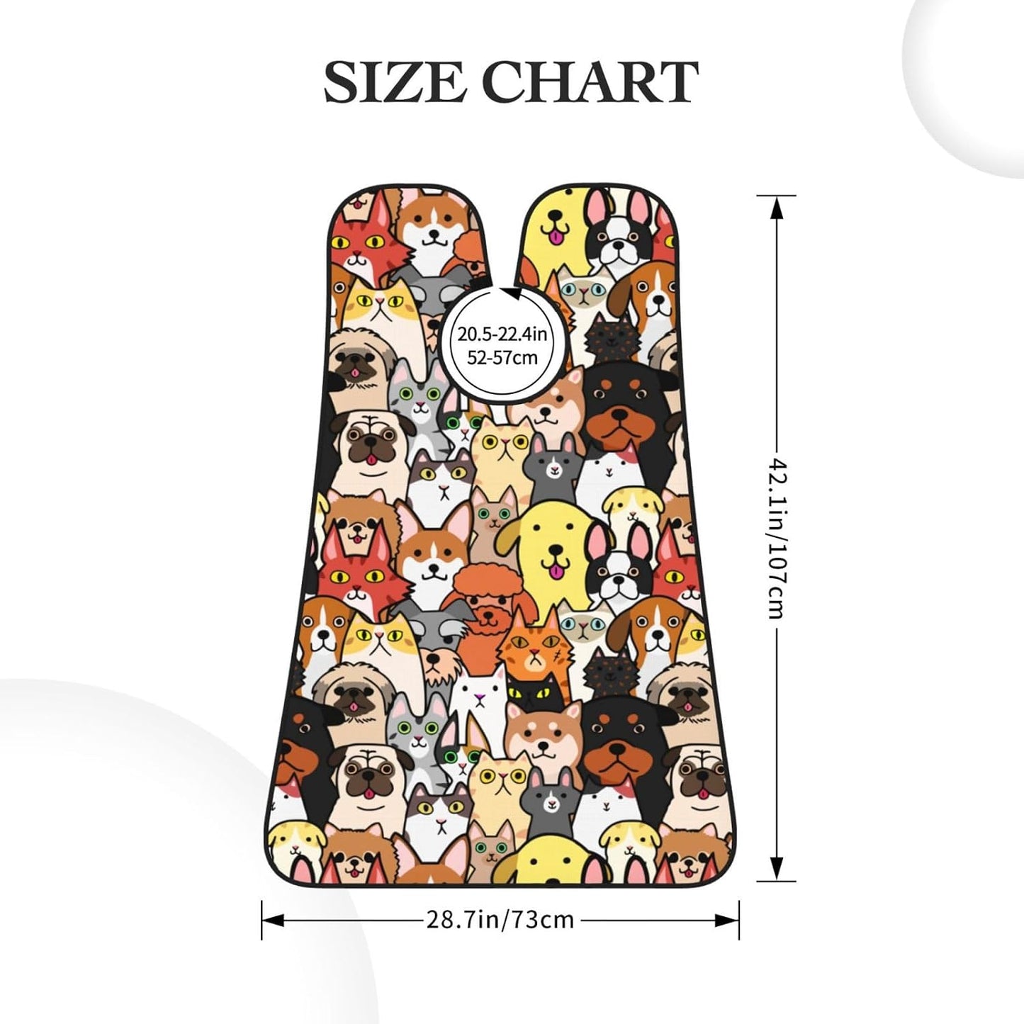 Dogs Cats Beard Bib Apron, Beard Hair Catcher For Men Shaving, Waterproof With Suction Cups