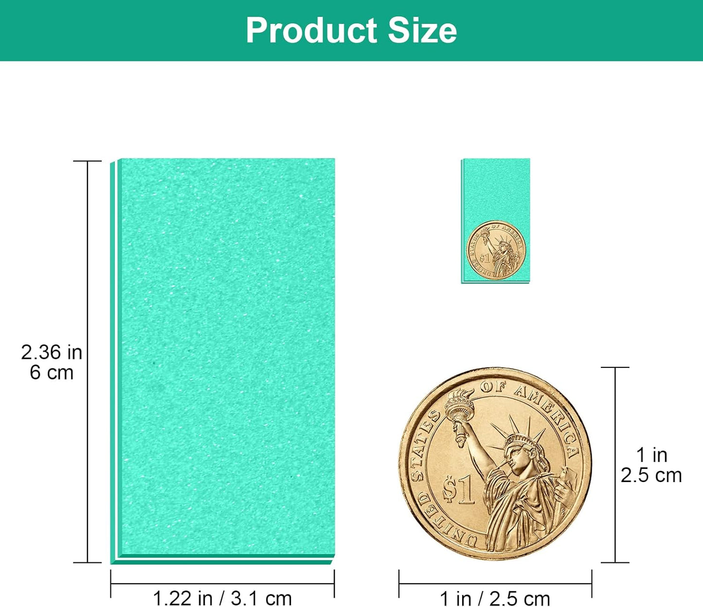 Buffer Block Nail File, 100/180 Grit Sponge Nail Buffers for Acrylic Nails, Mini Buffing Block Double Sided for Manicure Tools 30 Count - Green