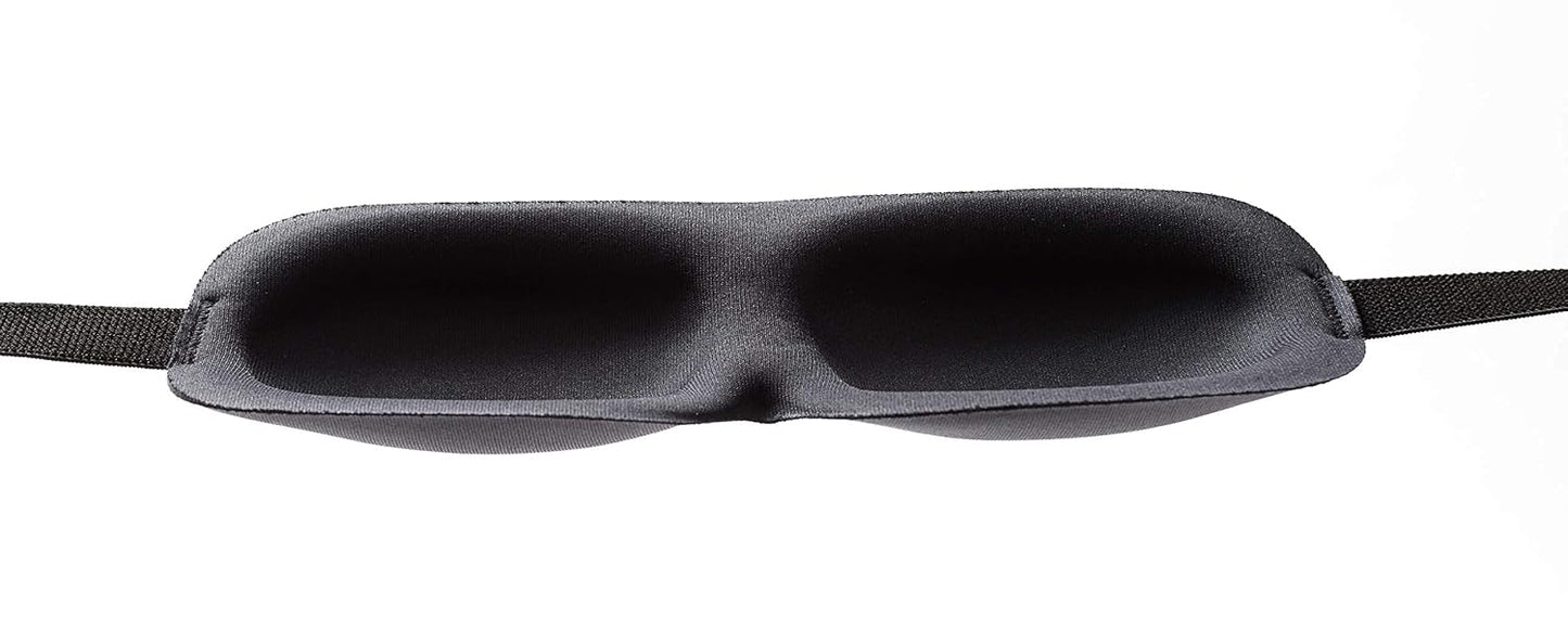 Travelrest Tranquility Sleep Mask with Ear Plugs & Carry Pouch with Adjustable Straps, Eye Cover for Men and Women, Essential for Home, Travel, Long Flights, Airplanes, Bus, Train, Office, Camping