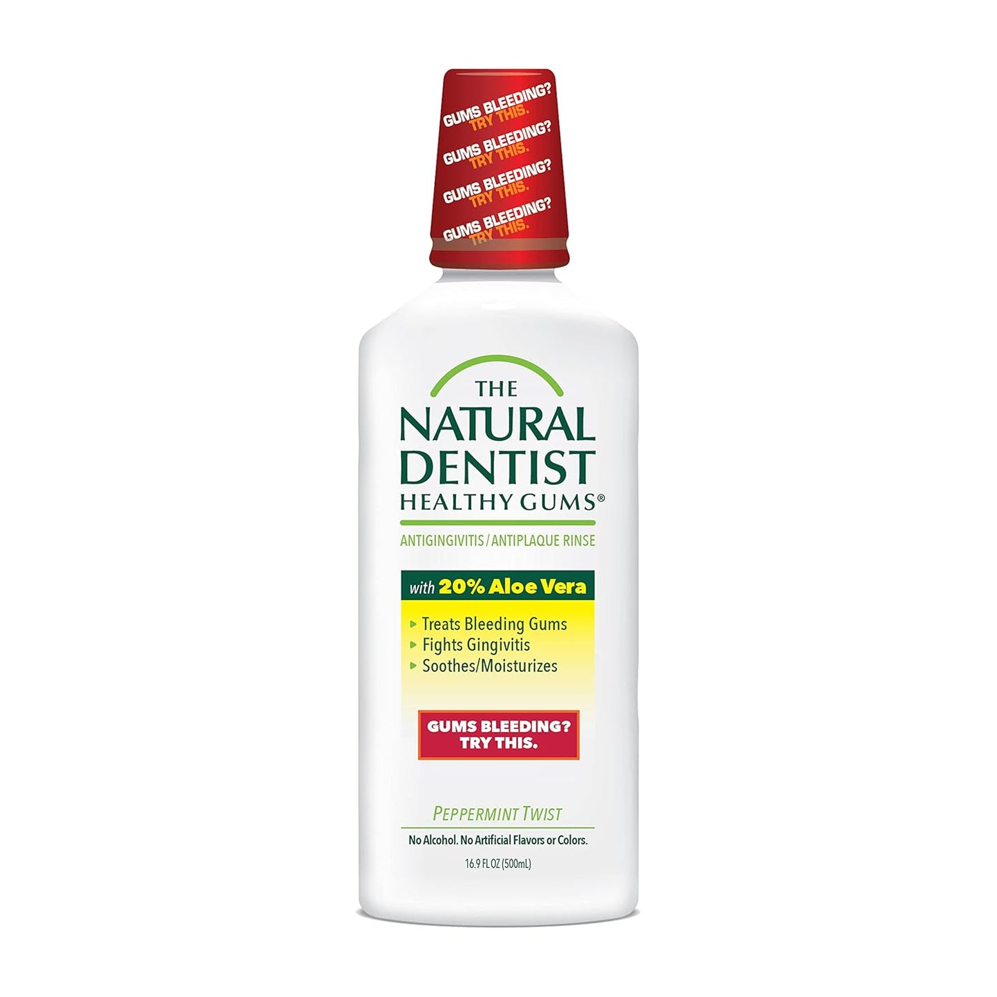 The Natural Dentist Healthy Gums Antigingivitis/Antiplaque Rinse and Orange Zest Flavor Mouthwash Bundle, 16.9 oz Bottles (2 pk)