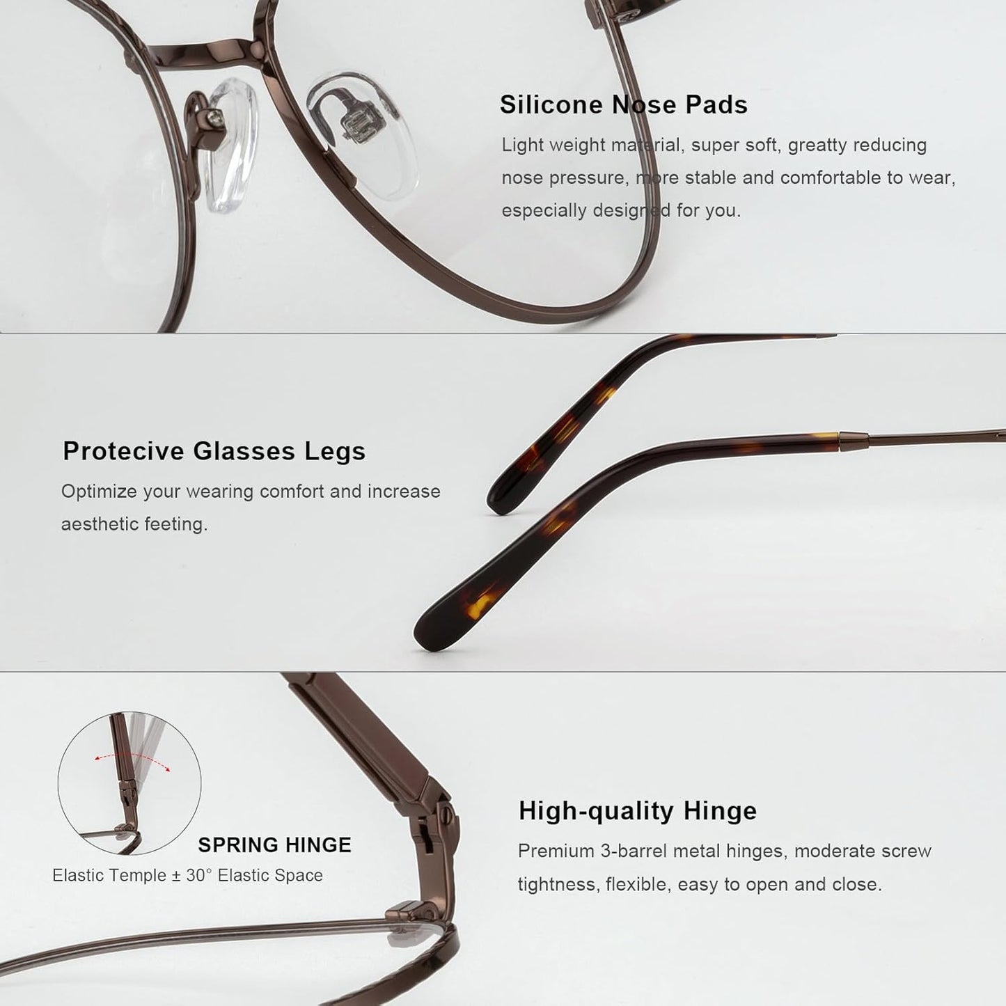 RB. Pilot Retro Cateye Reading Glasses for Women Blue Light Blocking Computer Glasses Spring Hinge Readers