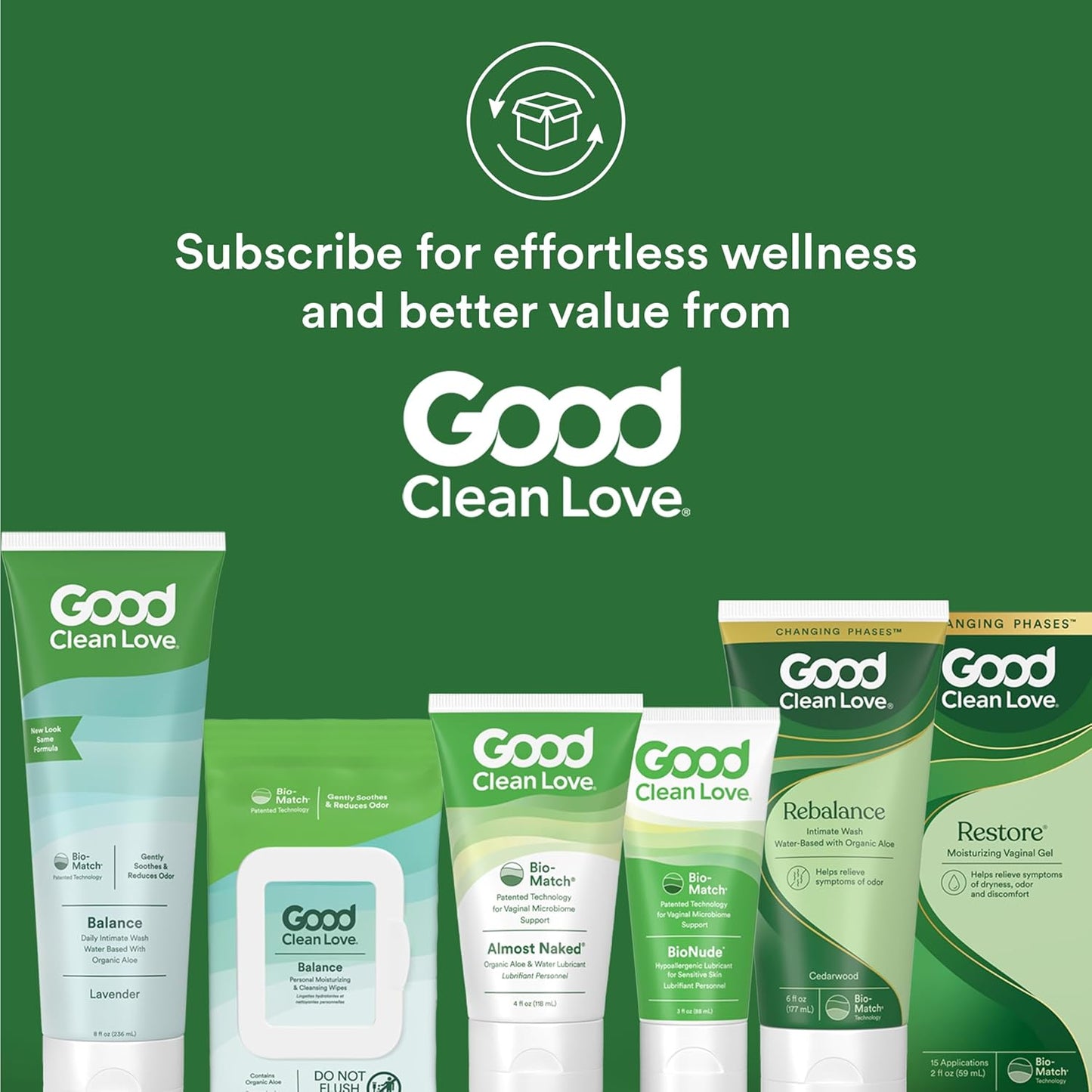 Good Clean Love Balance Feminine Wash, pH-Balanced Vaginal Moisturizer Cleanser for Women with Natural Ingredients, Gentle Cleansing Feminine Care Product, Reduces Vaginal Dryness & Odor, 8 Oz