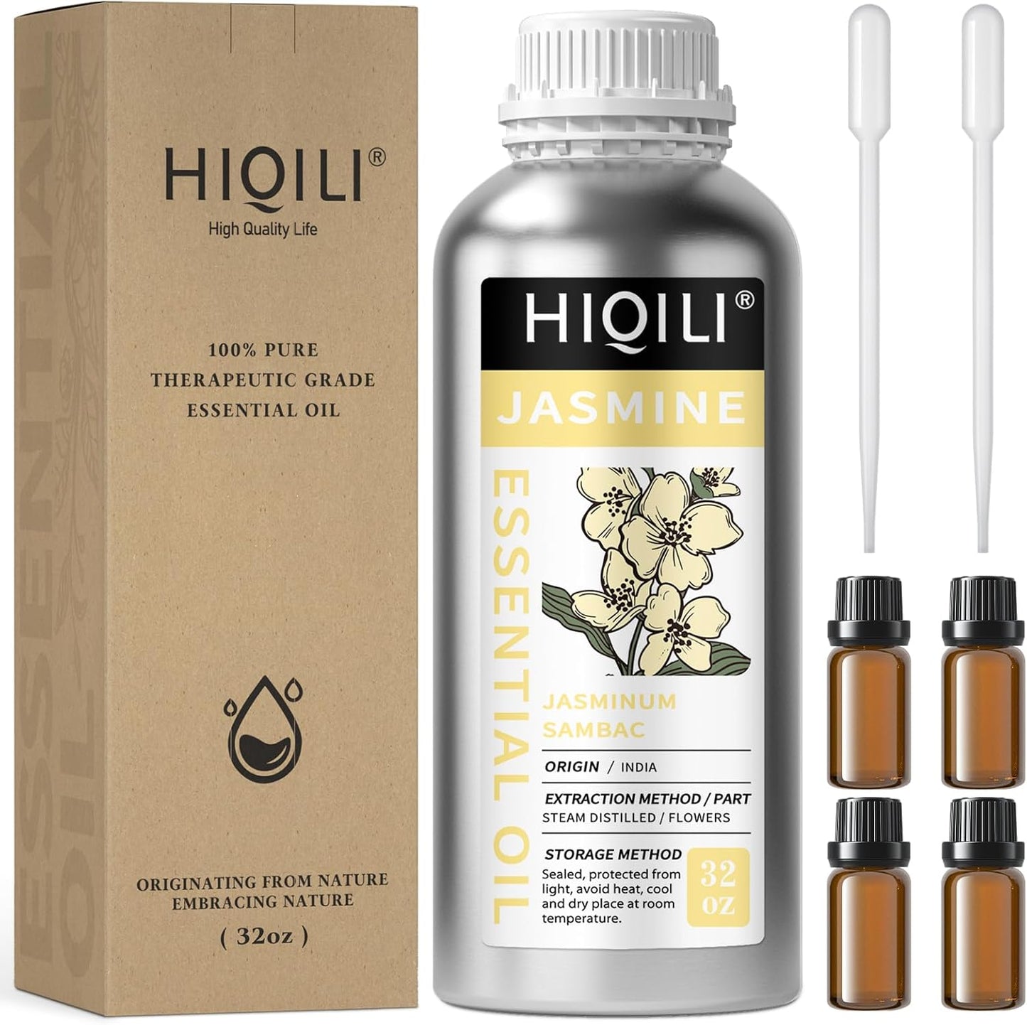 HIQILI 32 Fl Oz Jasmine Essential Oil - 1000ML