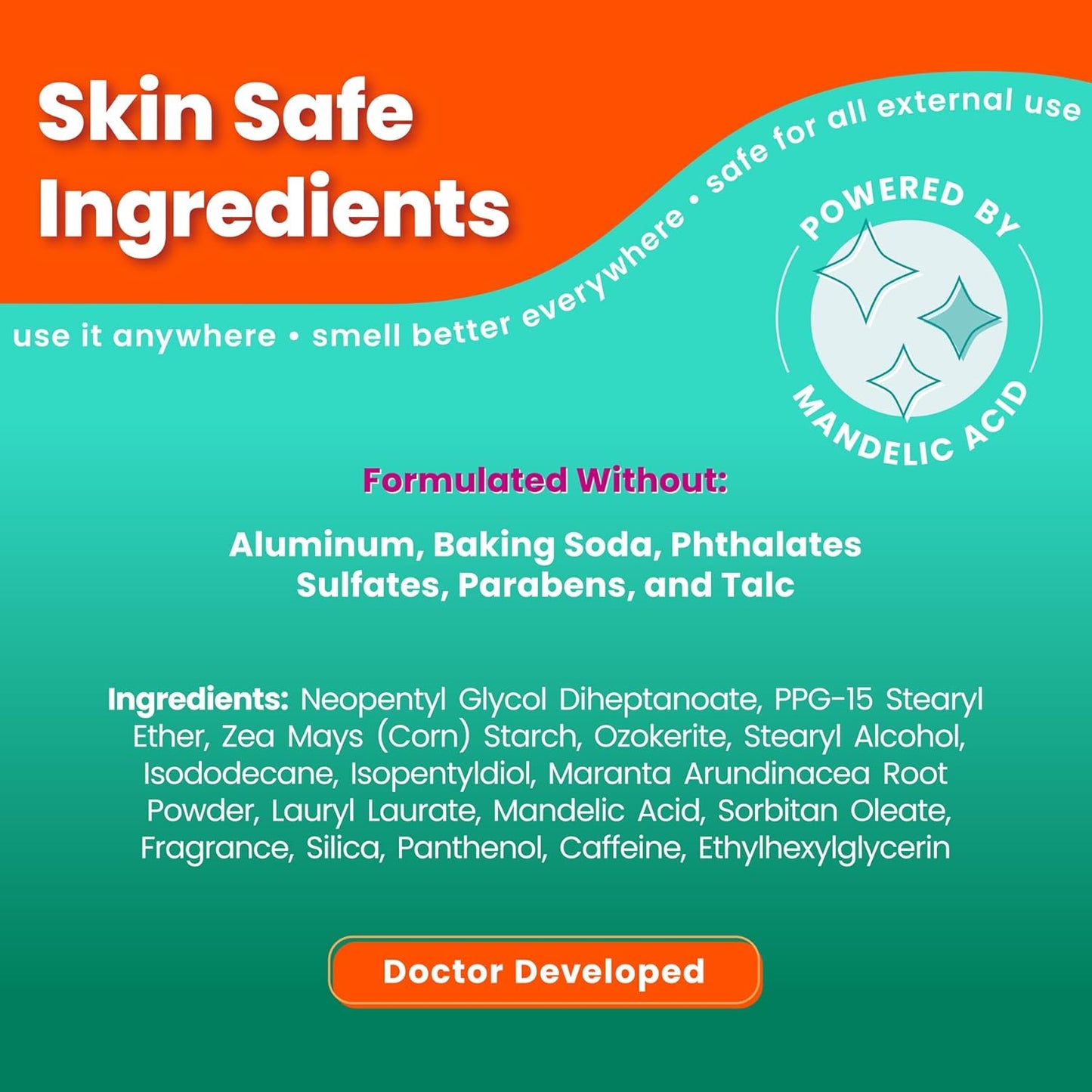 Lume Whole Body Deodorant - Smooth Solid Stick - 72 Hour Odor Control - Aluminum Free, Baking Soda Free and Skin Loving - 2.6 Ounce (Pack of 3) (Minted Cucumber)