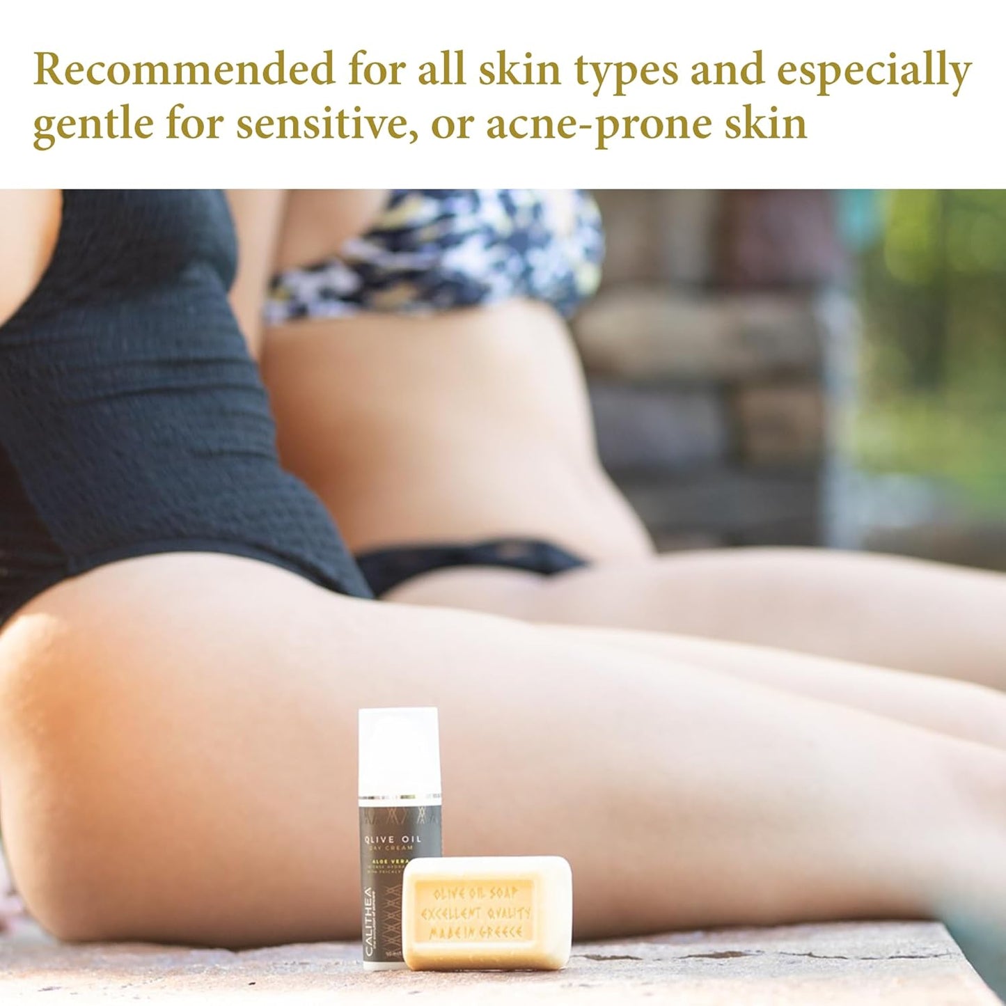 Calithea 3 Pack Soap Bars: Olive Oil Soap with Honey