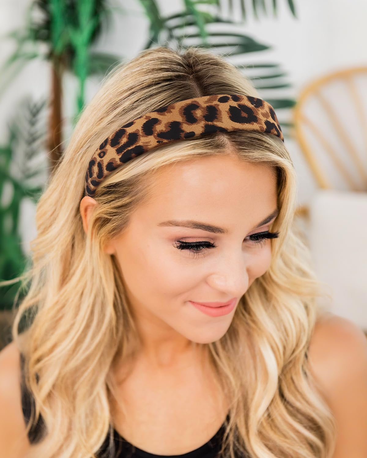 Headbands for Women - 1 Inches Wide Headbands - Solid Color Headband Fashion Hair Accessories- Trendy Women Girls Non Slip Fashion Hair Bands- Thick Elastic Hair Bands for Women's Hair 6PCS