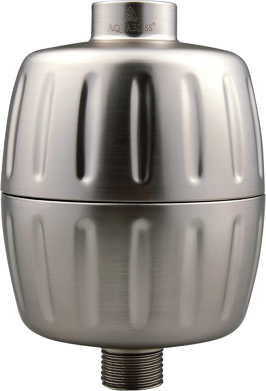 AquaBliss HEAVY DUTY Shower Filter – Latest Superior Advanced 30x Filtration - Universal Multi-Stage Shower Head Filter Reduces Chemicals, Chlorine & Odors - Brushed Nickel (SF500)