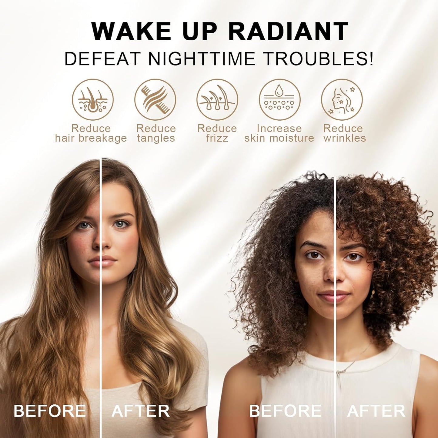 THXSILK Mulberry Silk Pillowcase for Hair and Skin Health, Grade 6A+ Mulberry Silk Pillowcase with Hidden Zipper, Soft and Breathable, 1pc (Standard 20"x26", Pink White Stripes)