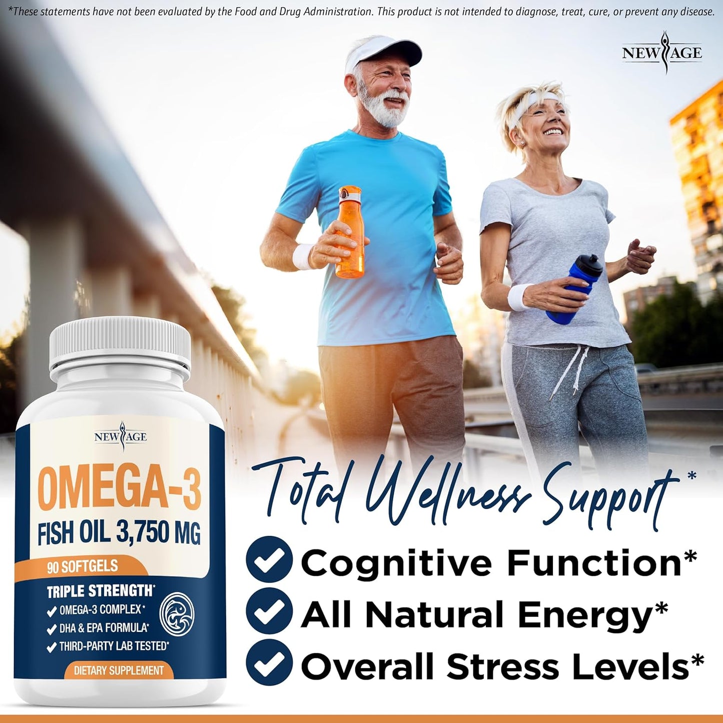 Triple Strength Omega 3 Fish Oil 3750 mg - EPA & DHA - Over 3000mg Omega-3 Fatty Acids - 1350mg EPA + 900mg DHA - Best Essential Fatty Acids, Burpless Fish Oil - 180 Count